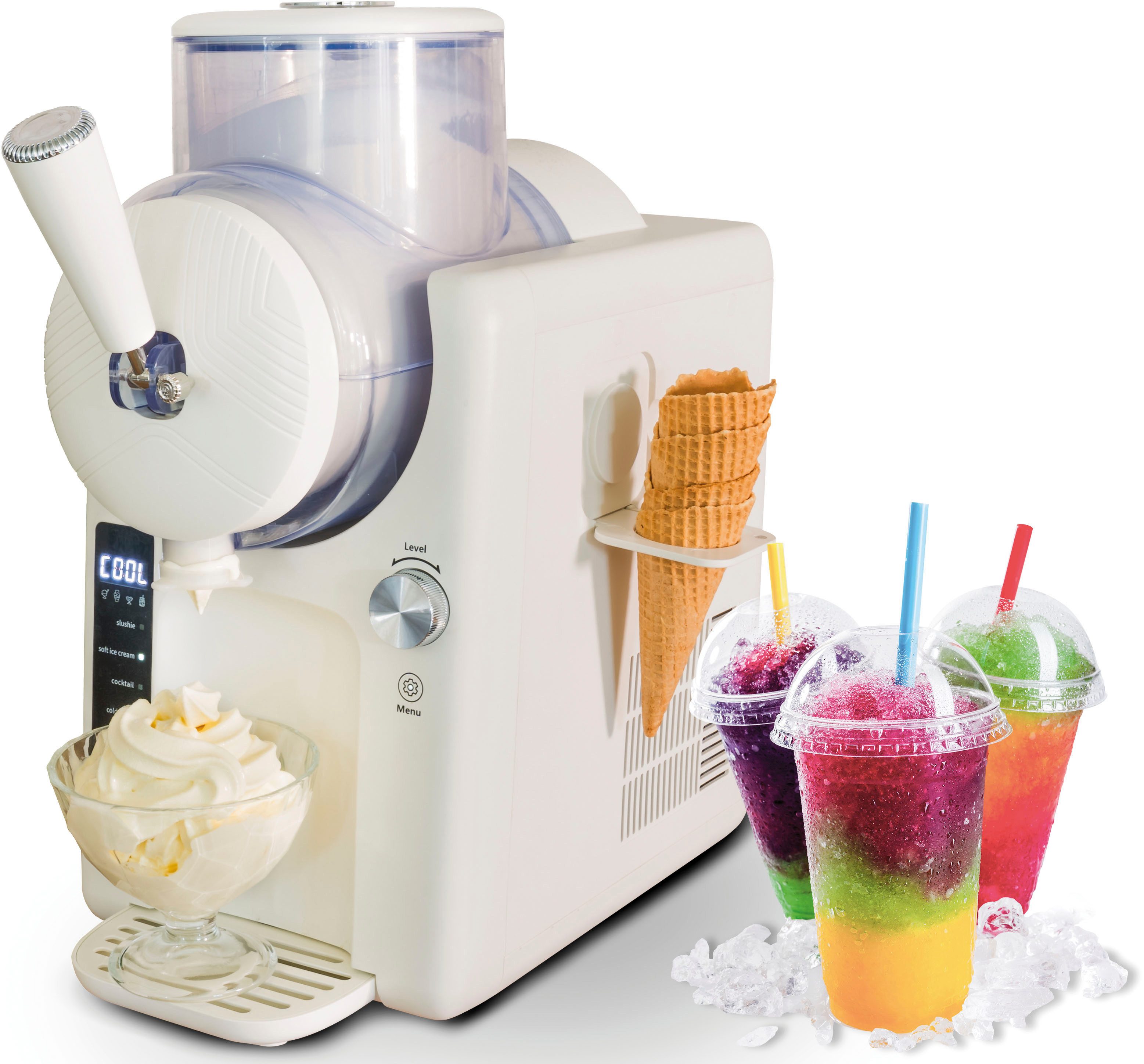 Unold Slush-Eismaschine Sofie 48950, 150 W, 2in1-Slush und Softeismaschine