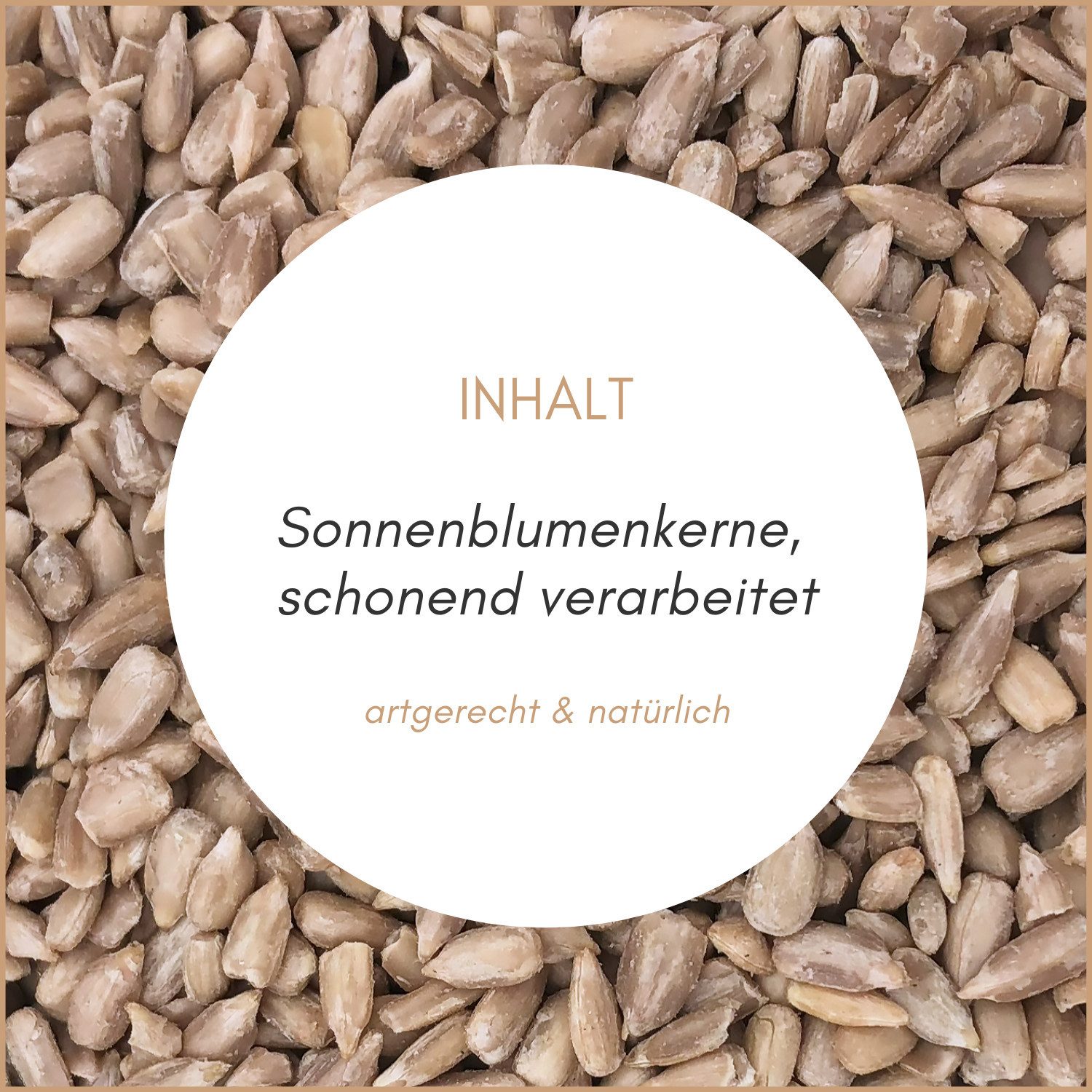 Supravit Sonnenblumenkerne geschält Ganzjahresfutter für Wildvögel, Ergänzungsfutter für: Wildvogel