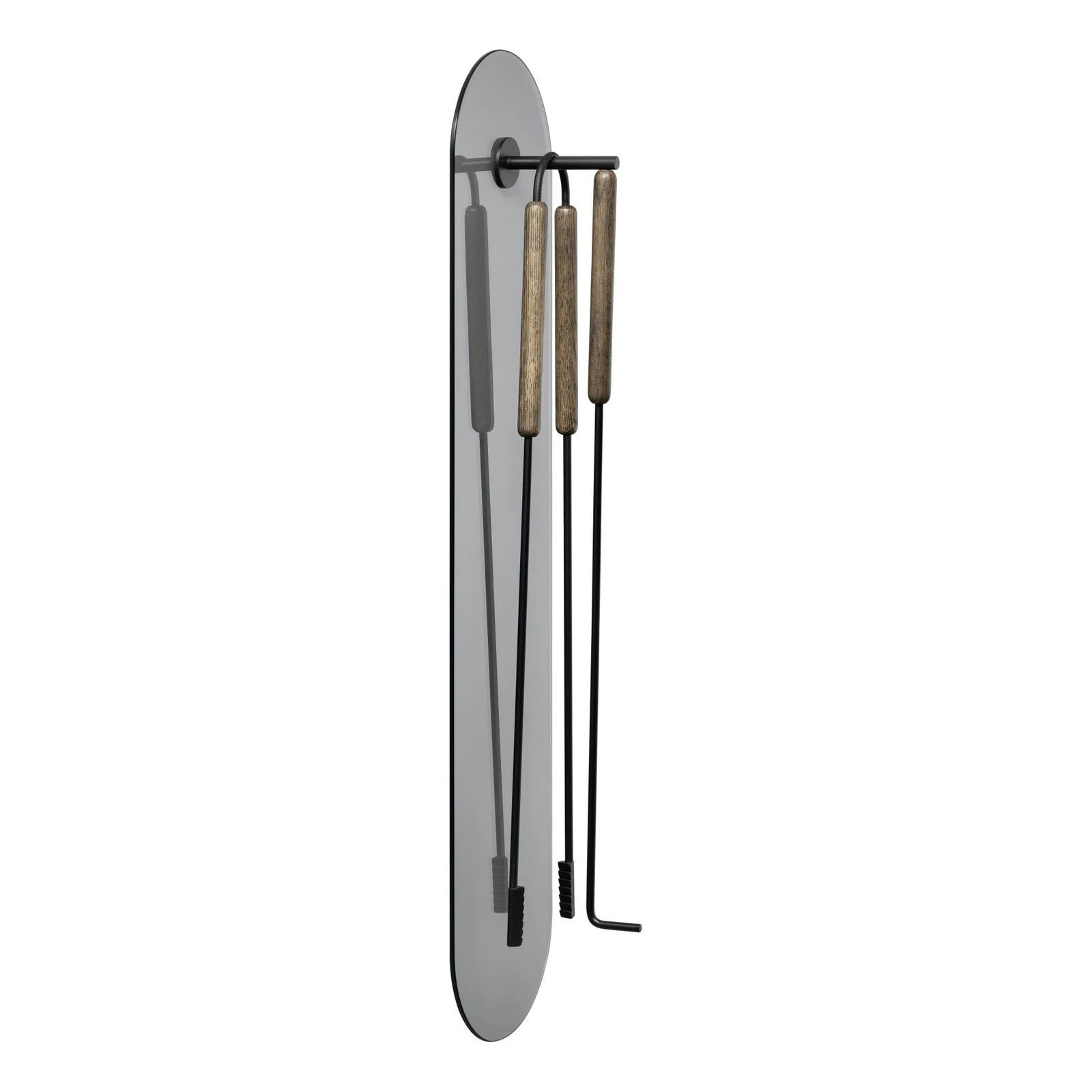blomus Kamingarnitur, blomus ASHI Kamingarnitur 3-teilig zur Wandmontage brown