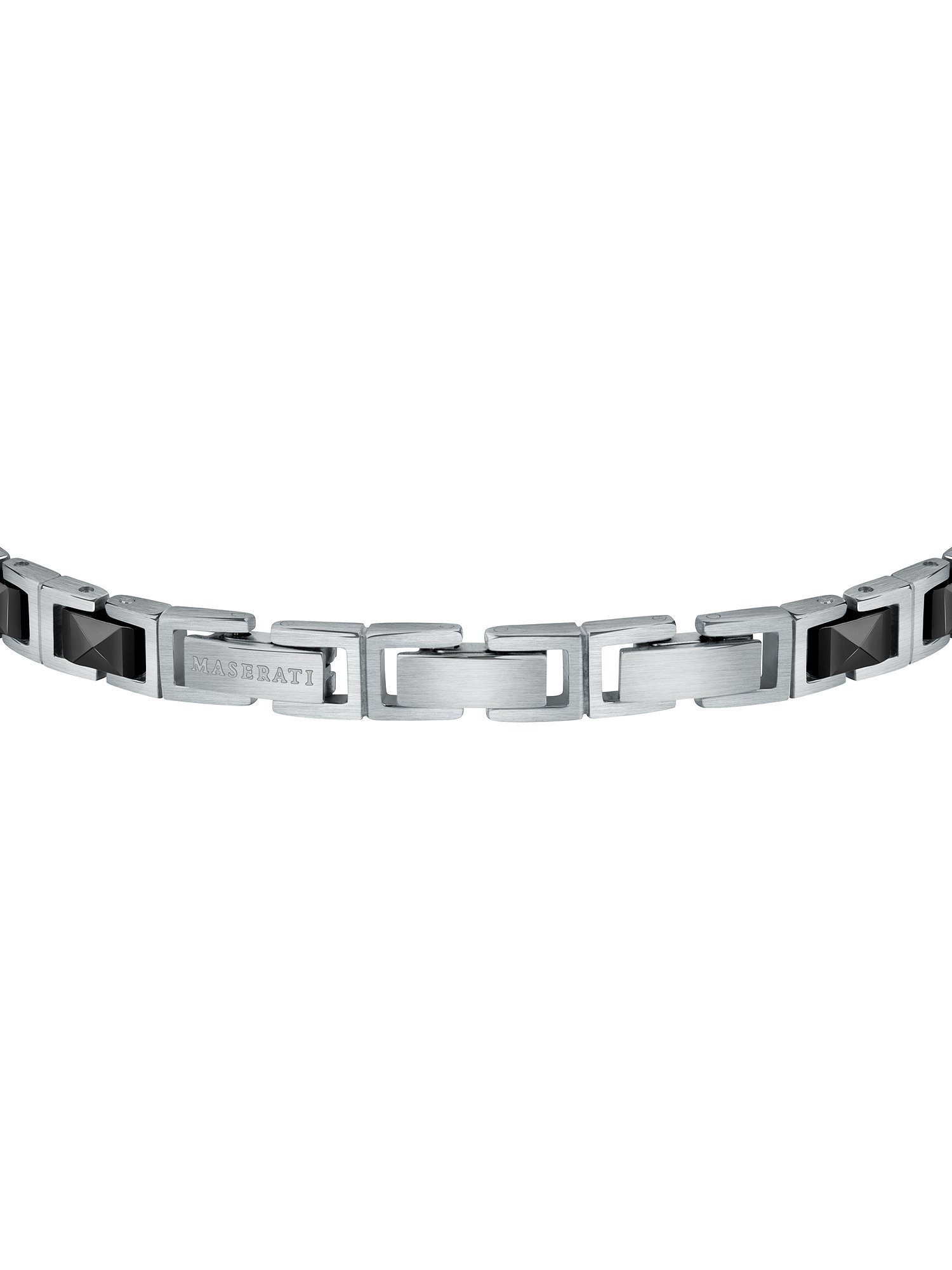 MASERATI Edelstahlarmband Maserati Herren-Armband Edelstahl, Keramik