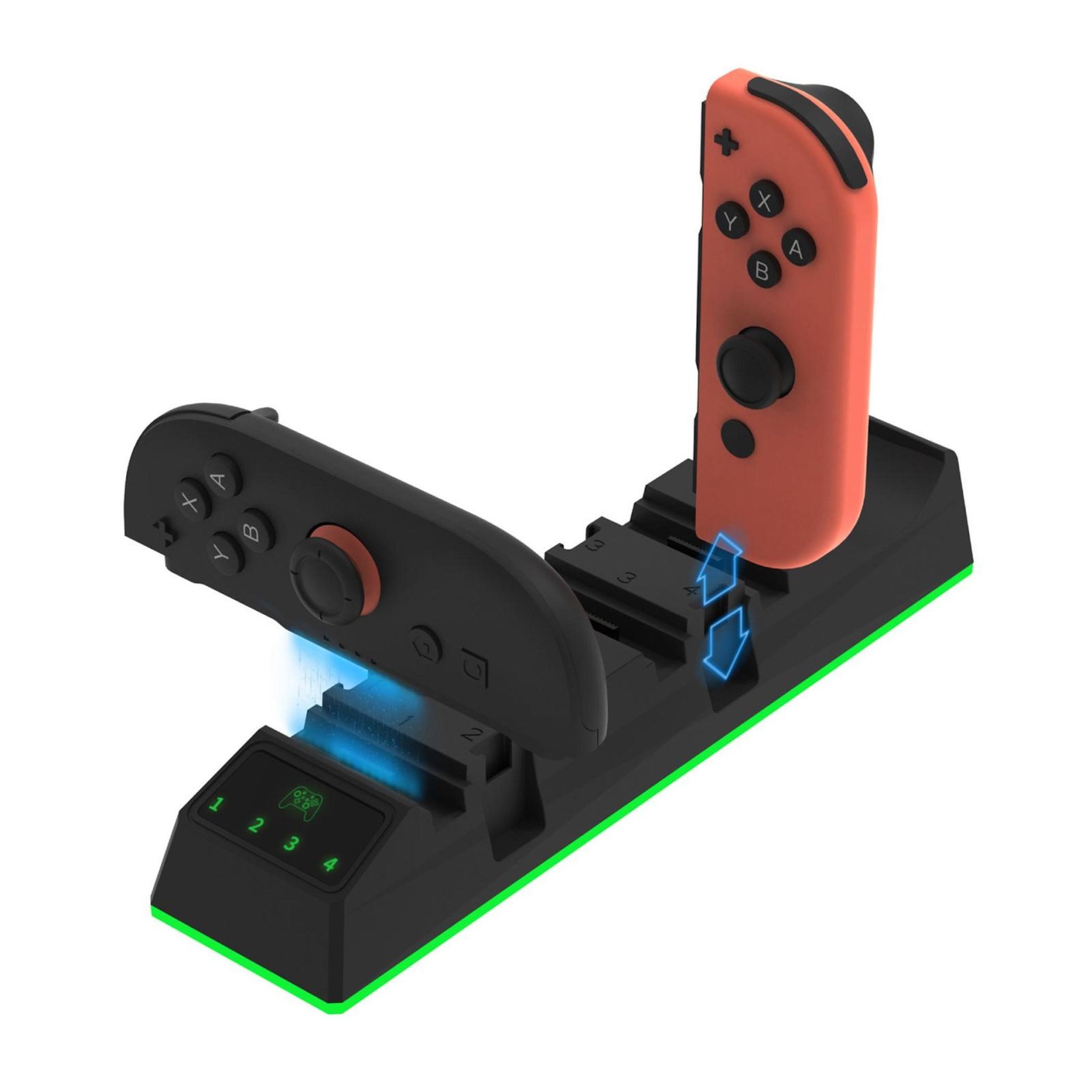 Wigento Für Nintendo Switch 2 9-in-1 Universal Controller Lade-Dock Ersatzteil Stromadapter