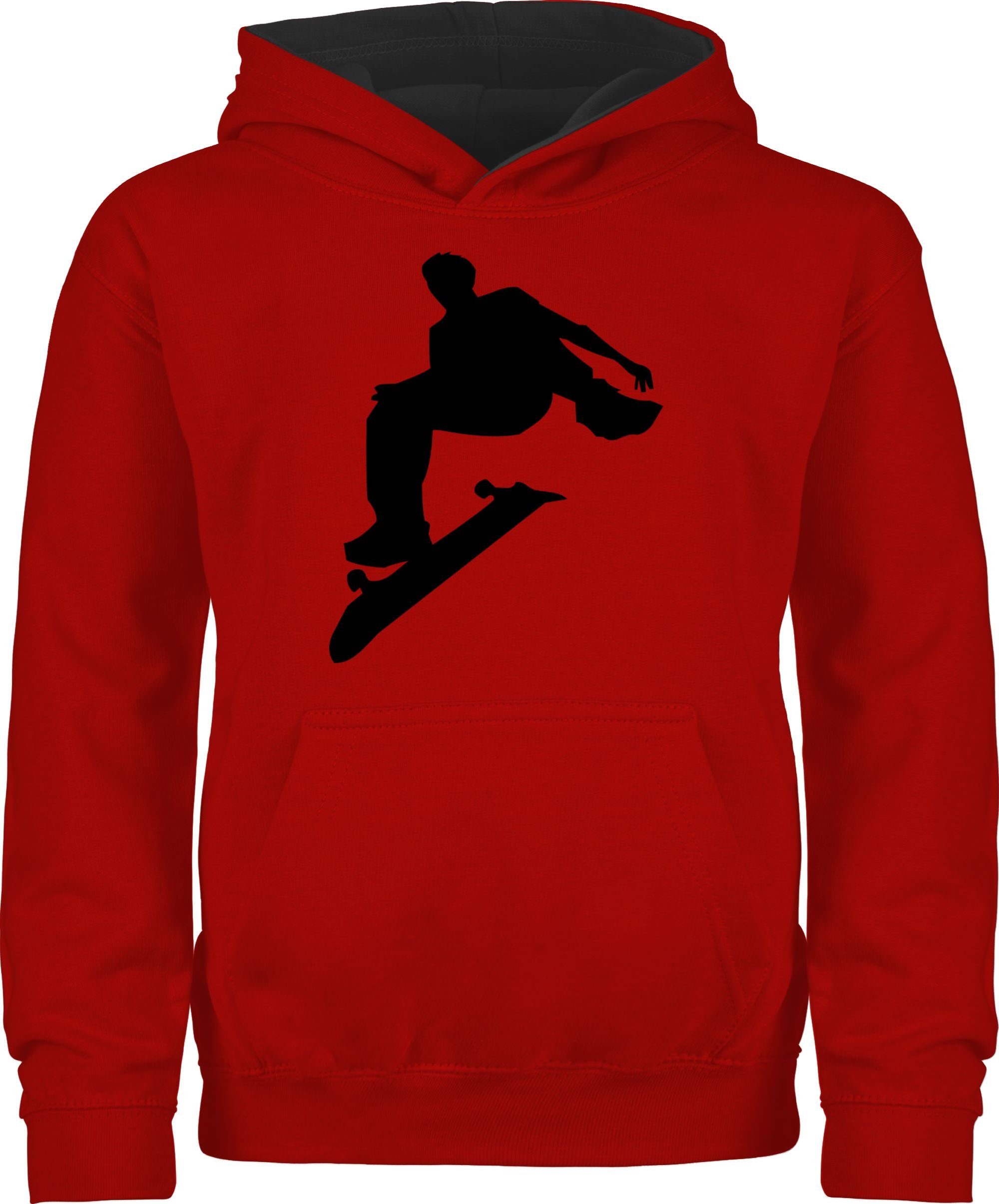 Shirtracer Hoodie »Skater - Kinder Sport Kleidung - Kinder Hoodie Kontrast«  polluver männertag - oodies skater - kinderpullover skateboard