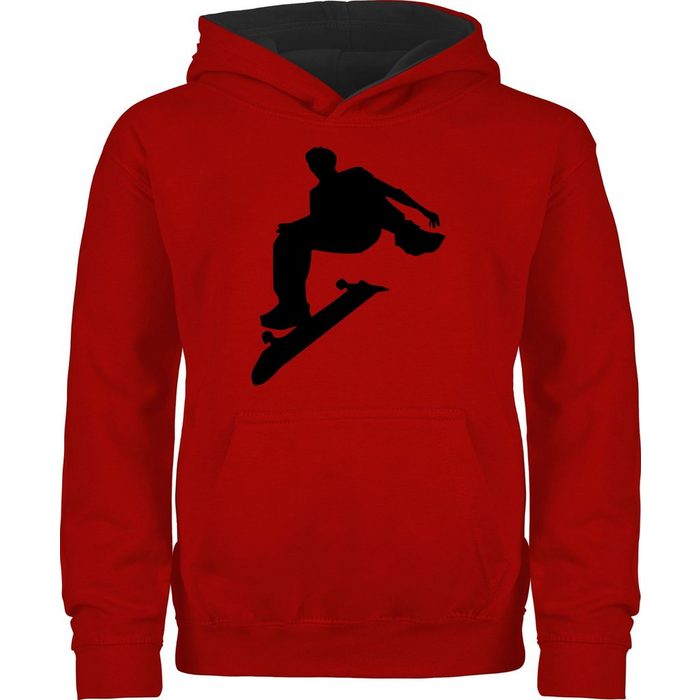 Shirtracer Hoodie Skater - Kinder Sport Kleidung - Kinder Hoodie Kontrast polluver männertag - oodies skater - kinderpullover skateboard