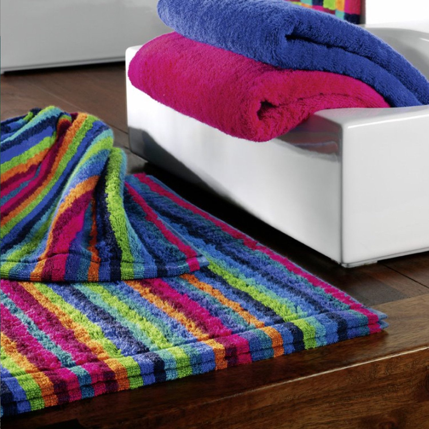 Cawö Handtuch 2 Stück Cawö Life Style Handtücher 7048-84 Streifen multicolo günstig online kaufen