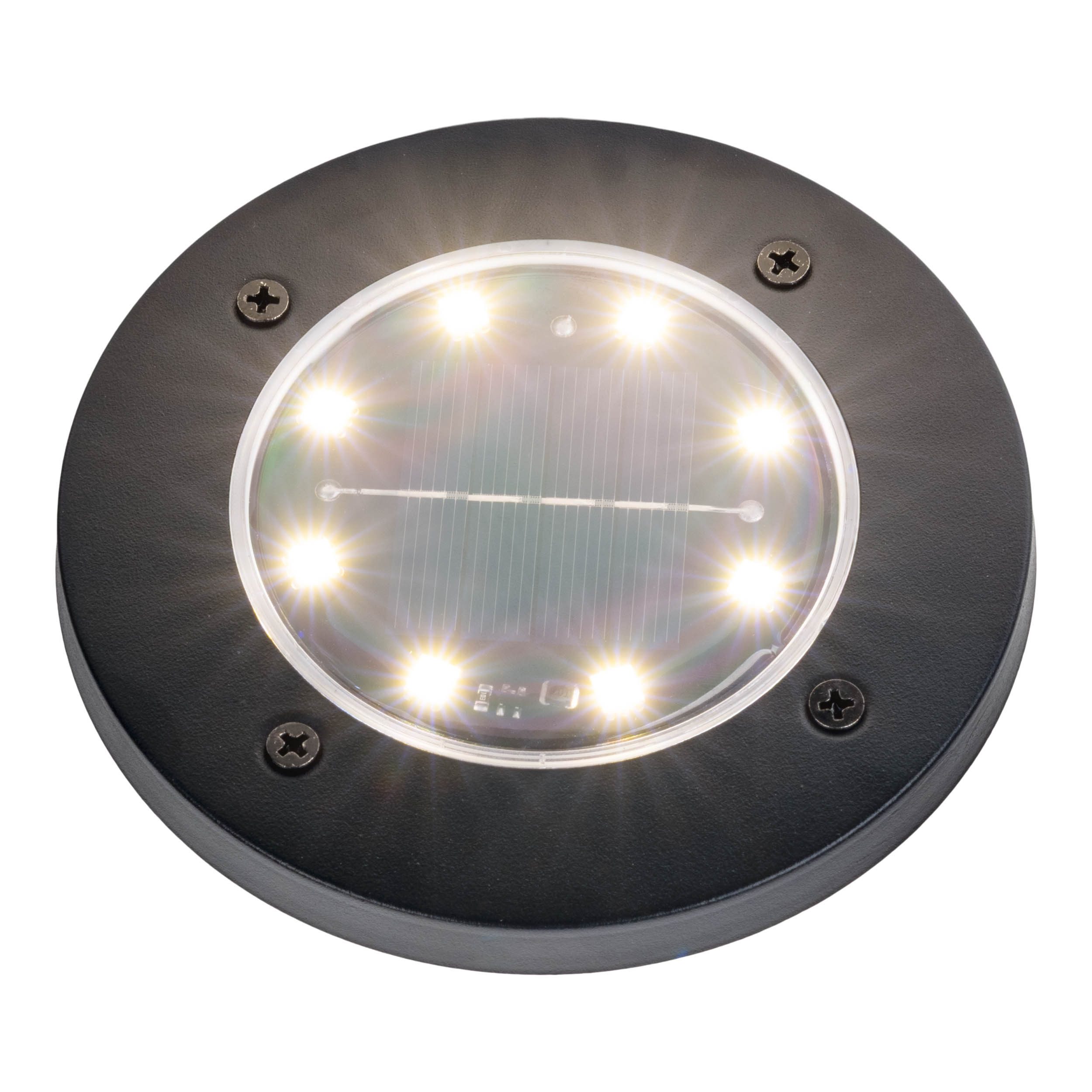 näve LED Solarleuchte Kian - Solar-Erdspieß Wegeleuchte Gartenlampe, LED fest integriert, Warmweiß, Solar-Boden-Erdspieß, Set, Solar-Lampe, Bodenleuchte, Garten – Bild 5 von 5