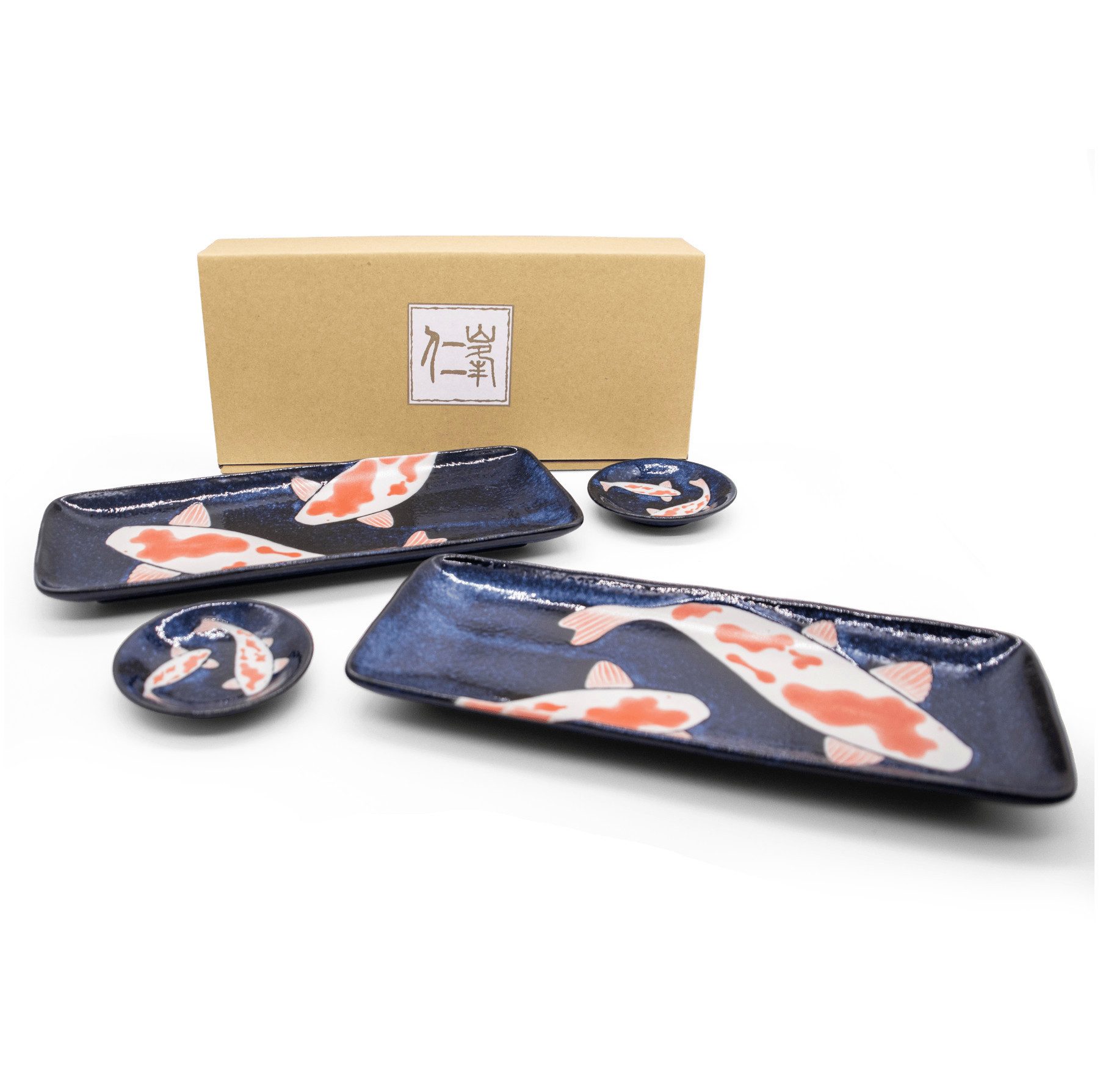 awasaka Суши тарелка Made in Japan Nishikigoi Sushi Set, (4 St)