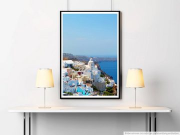 Sinus Art Poster Landschaftsfotografie 60x90cm Poster Santorini Griechenland