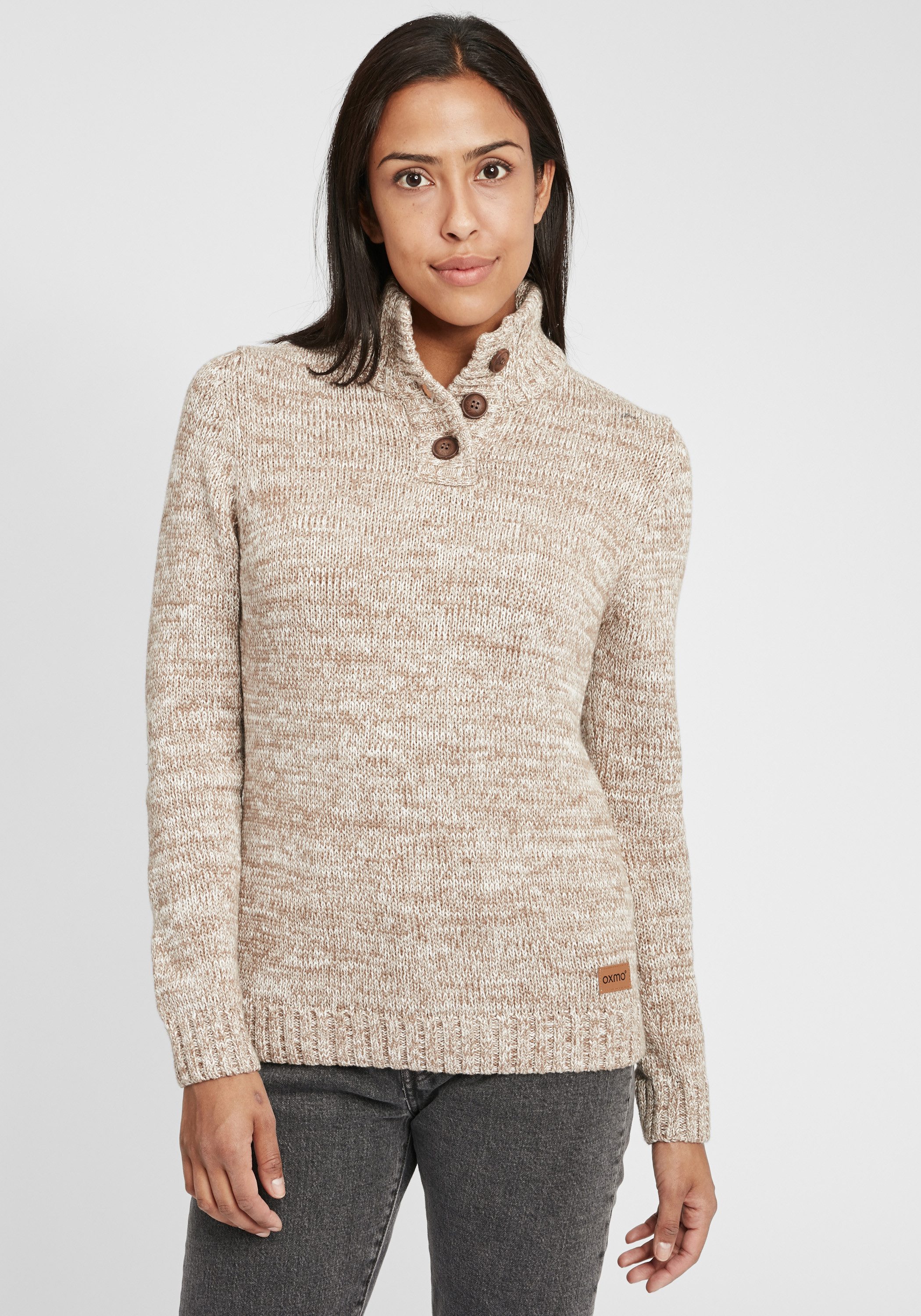 OXMO Strickpullover OXPhilicita Strickpulli mit hochabschließendem günstig online kaufen