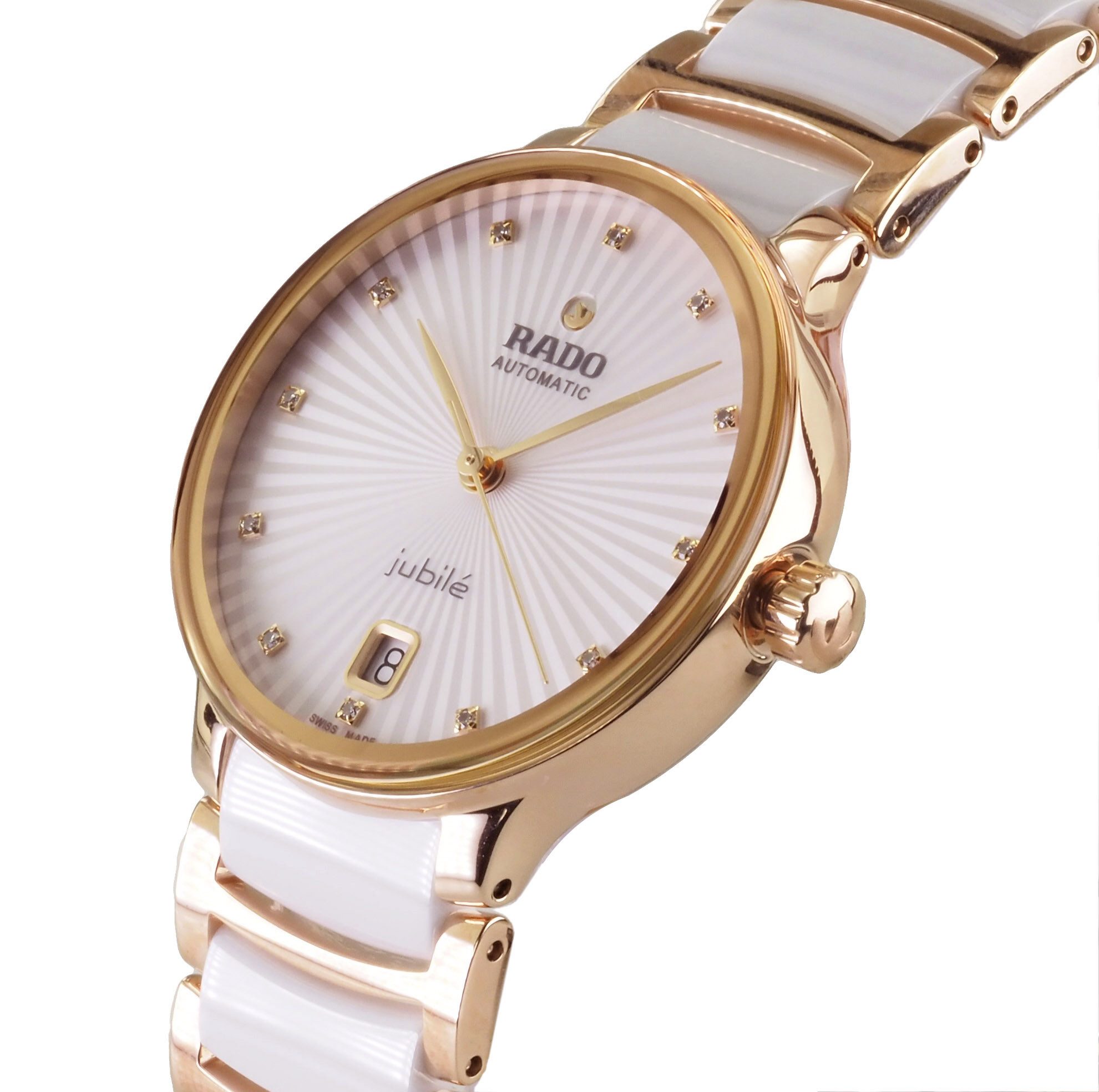 Rado Automatikuhr Damen Uhr R30037744 Centrix Diamonds Swiss Made Ø 35 mm