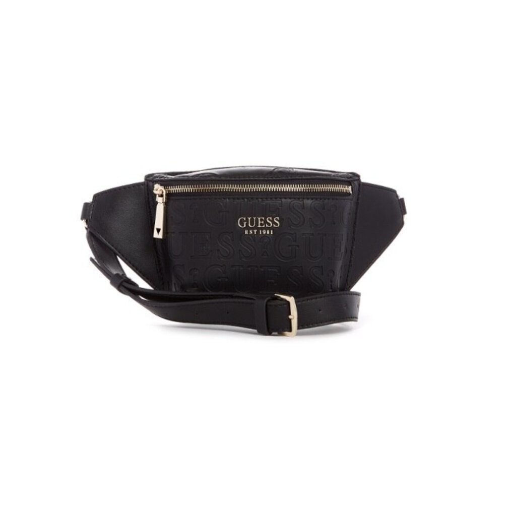 Guess Gürteltasche Kaylyn Leder Gürteltasche Schwarz 14 x 14 x 20,5 cm Für Frauen