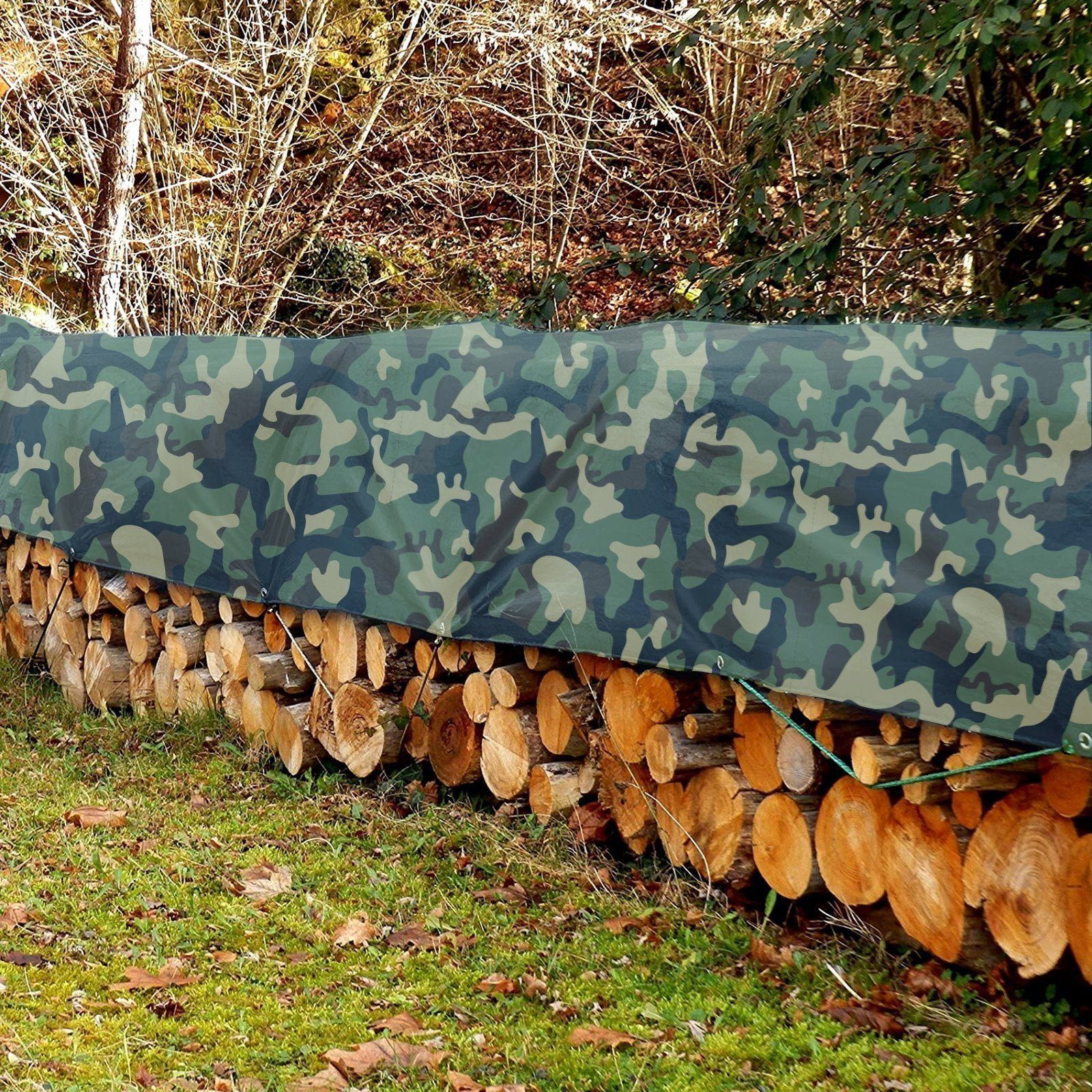 Karat Schutzplane Abdeckplane Camouflage, 100 g/m², verschiedene Größen günstig online kaufen