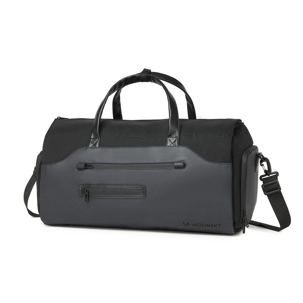 Wozinsky Reisetasche Anzugtasche Geschäftsreisetasche Wochenendtasche (Spar-Set, 1-tlg., 52 x 26 x 33 cm robust), Anzugfach, Nassfach, Schuhfach, 4 Tragevarianten