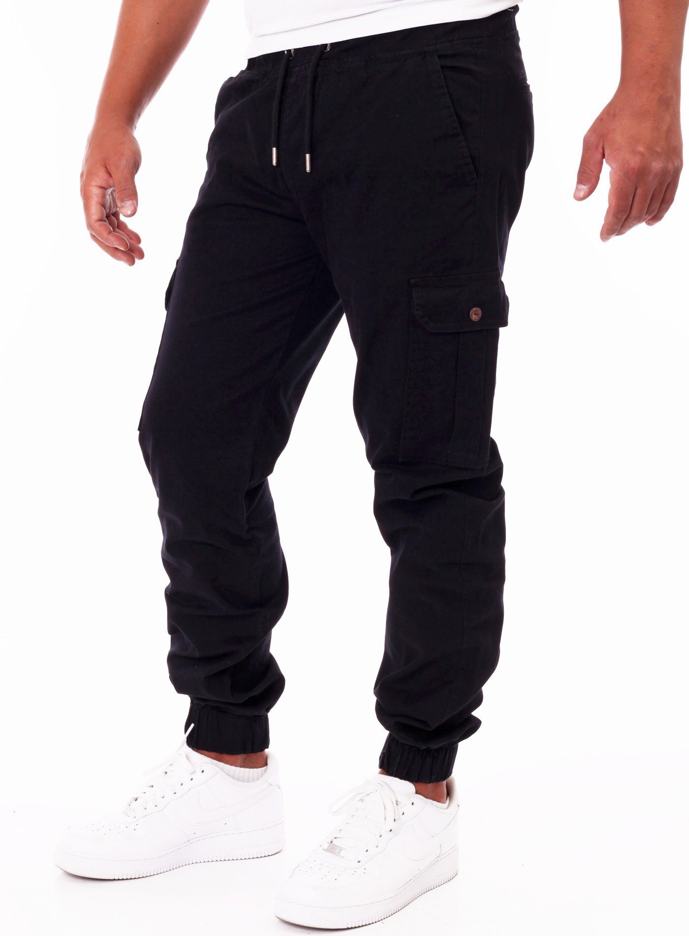 Herren Cargo Jogger Chino Stretch Harem Lange Hose Sweatpants Jeans Sweathose DE 