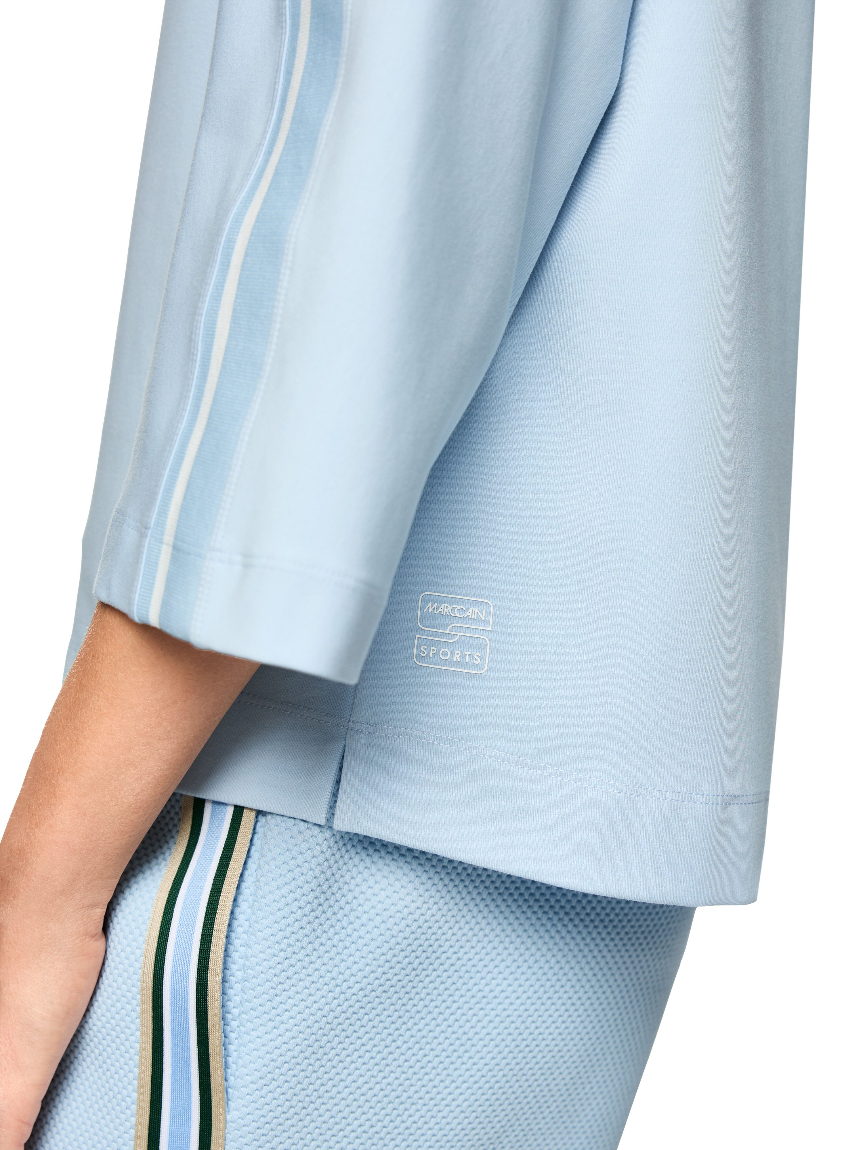 Marc Cain Sweatshirt City Vibing Premium Damenmode mit Stehkragen