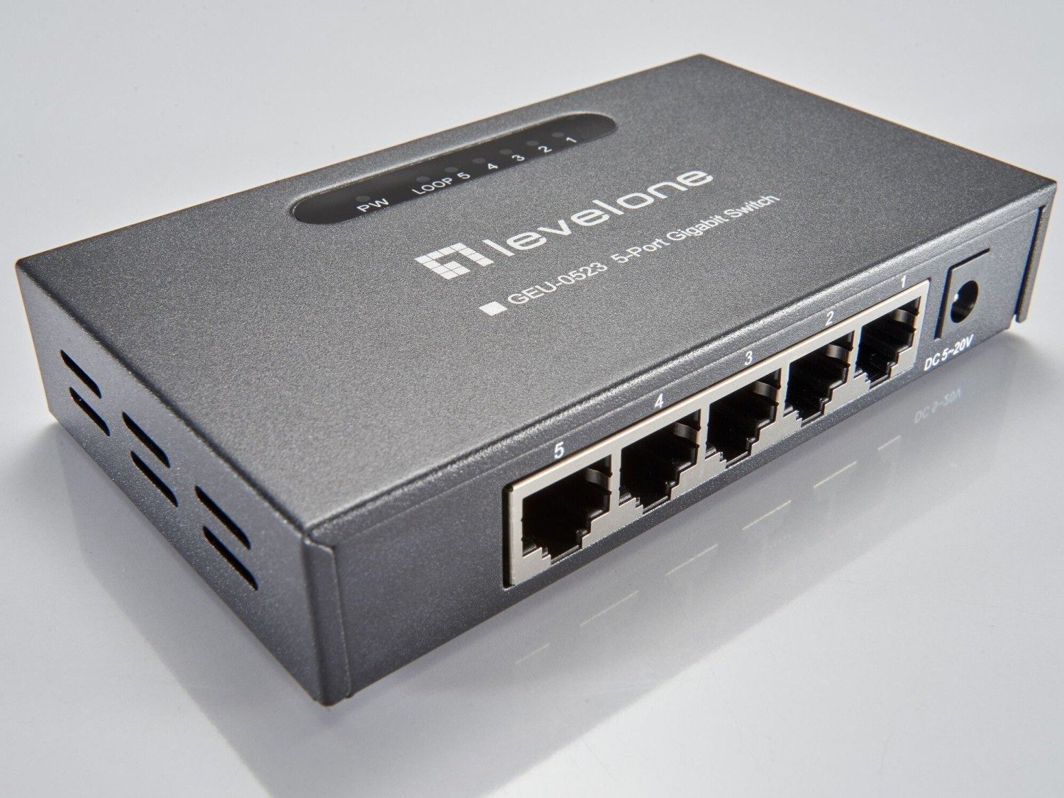 Levelone LevelOne GB Switch 5-Port 1Gbps Netzwerk-Switch