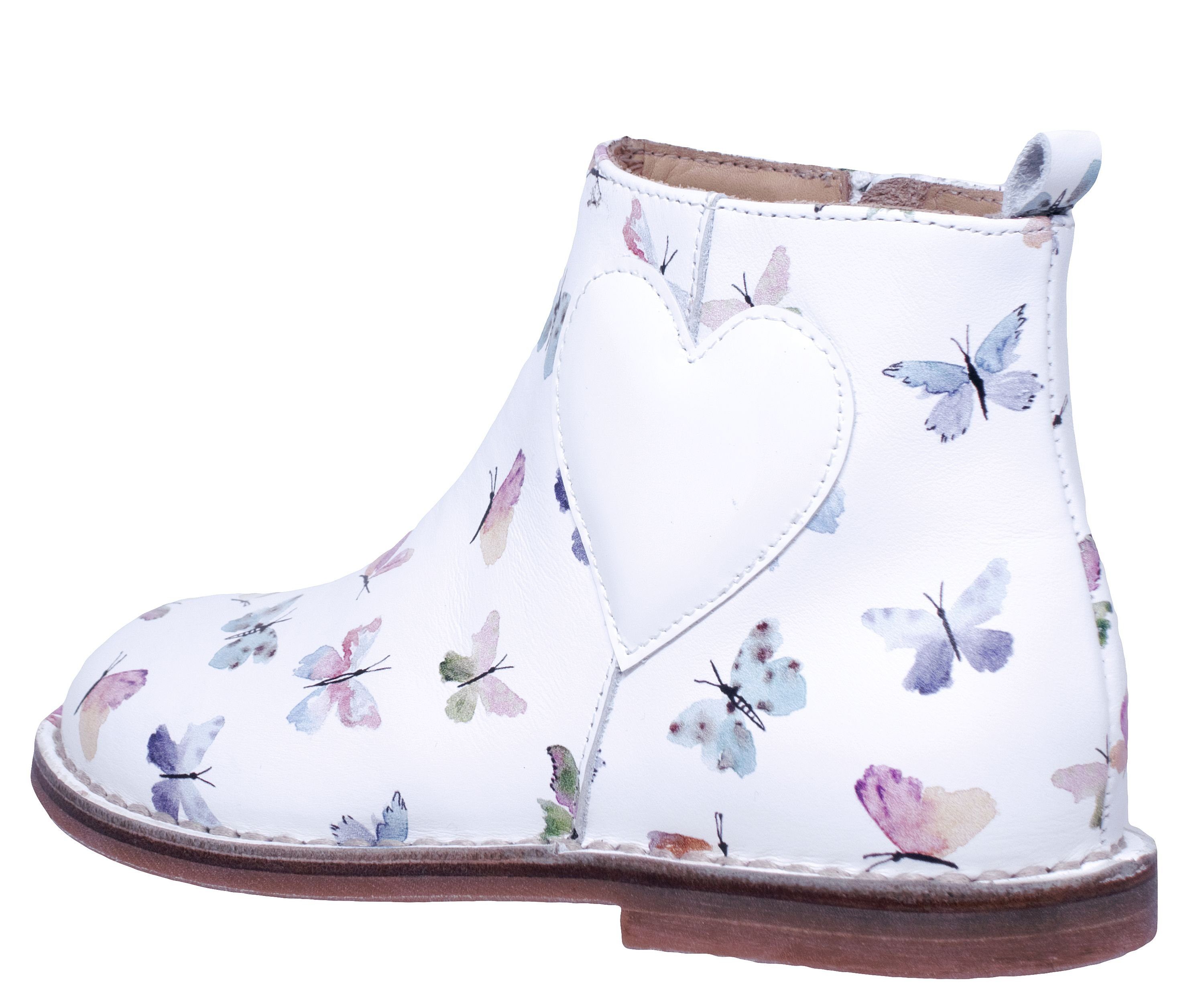 Zecchino d'Oro Zecchino d'Oro A06-4667 Leder Boots Stiefeletten Schmetterlinge Stiefelette