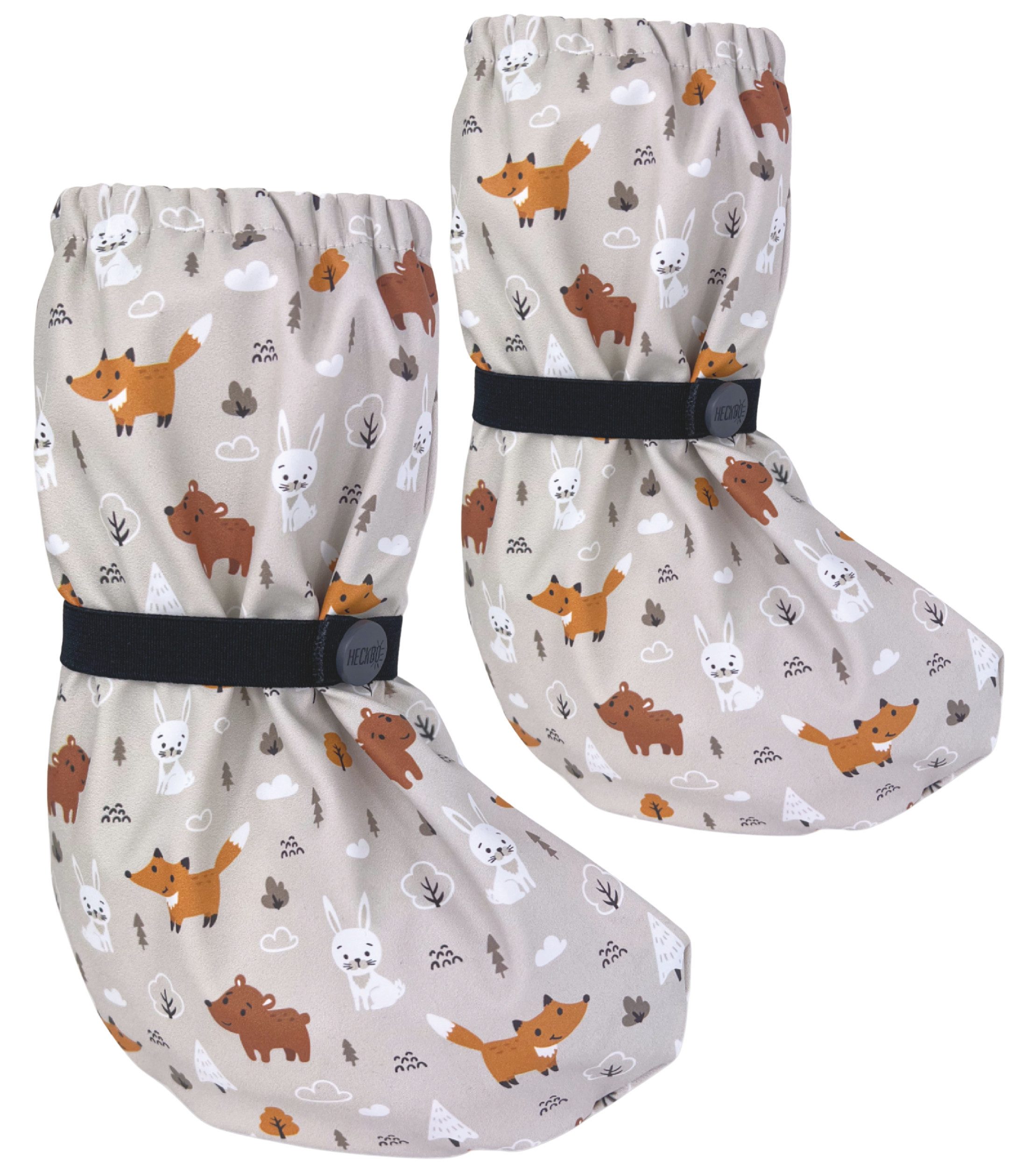 HECKBO Regenfüßlinge Füßlinge Baby ohne Futter verschiedene Motive Babystiefel