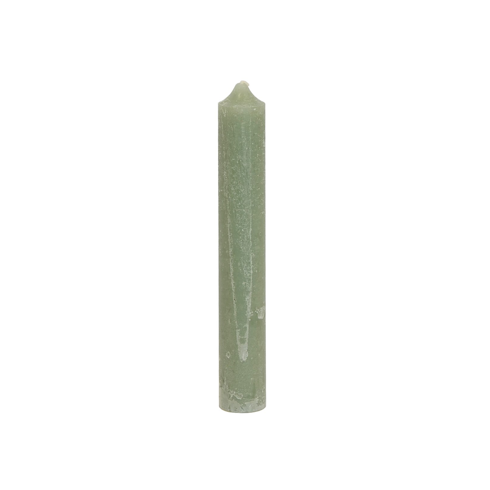 B&S Spitzkerze Rustikale Stabkerze durchgefärbt mint günstig online kaufen