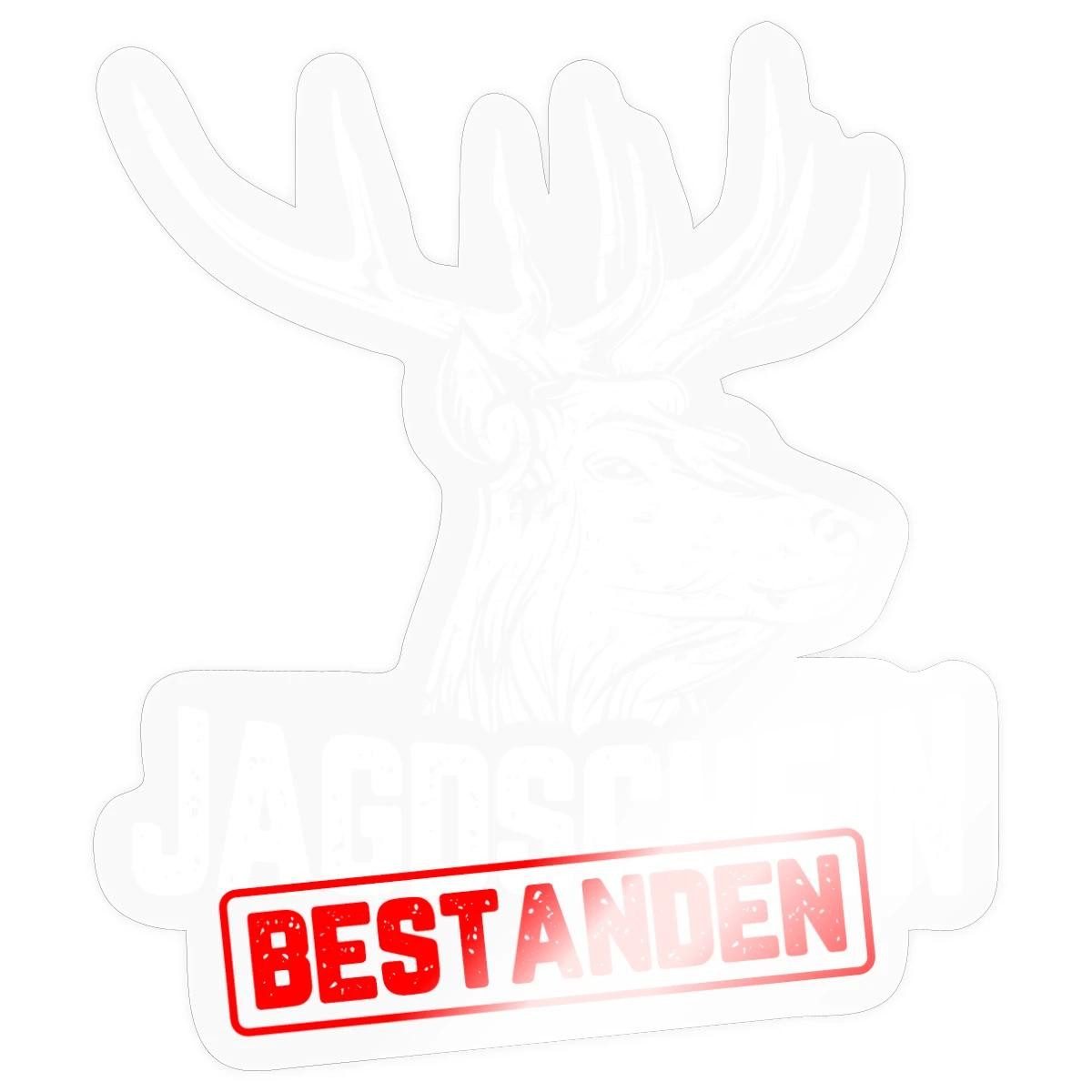 Aufkleber Jagdschein Bestanden, Jagdprüfung Sticker Aufkleber