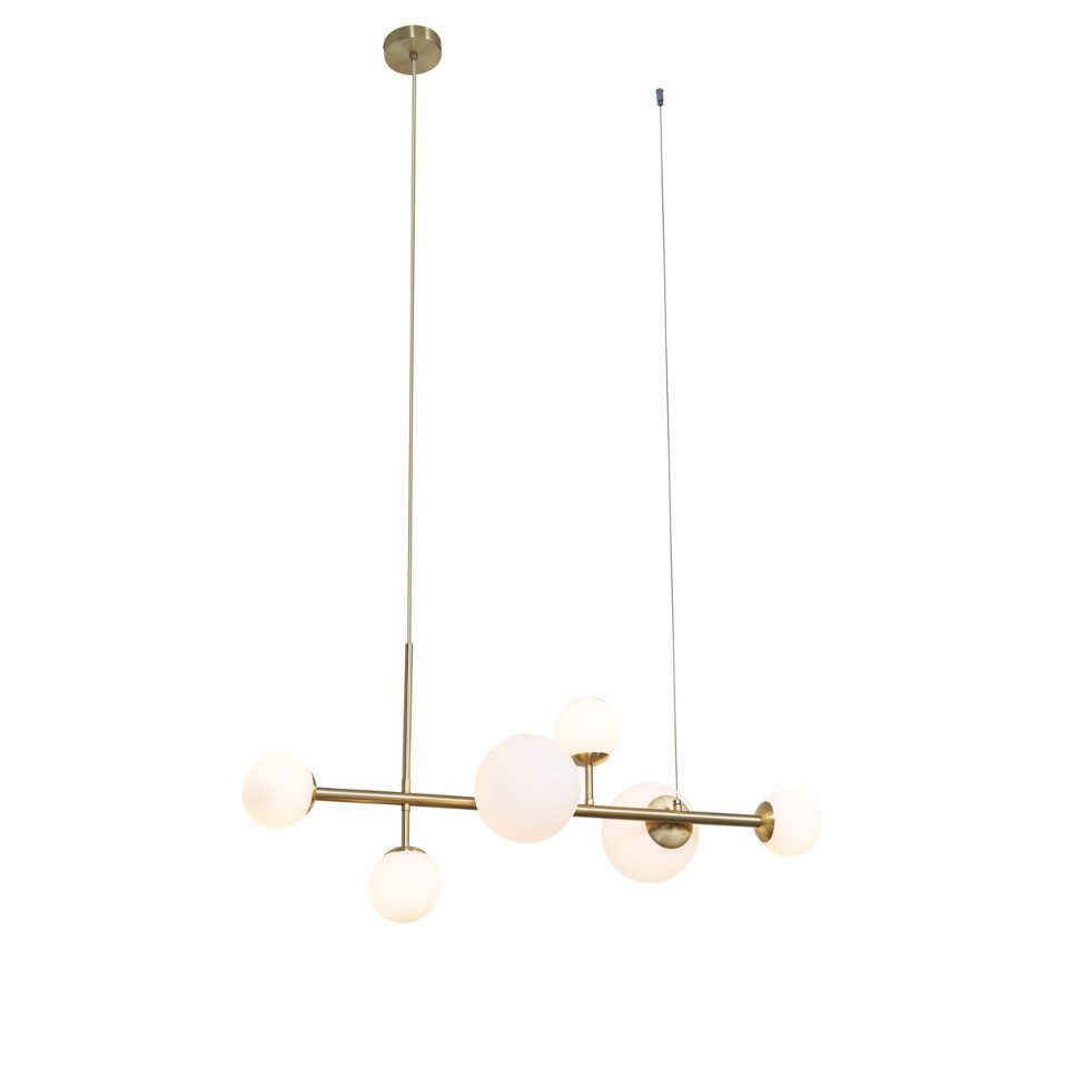 Qazqa Pendelleuchte Monaco, ohne Leuchtmittel, G9, Gold, Hotel chic, Metall günstig online kaufen