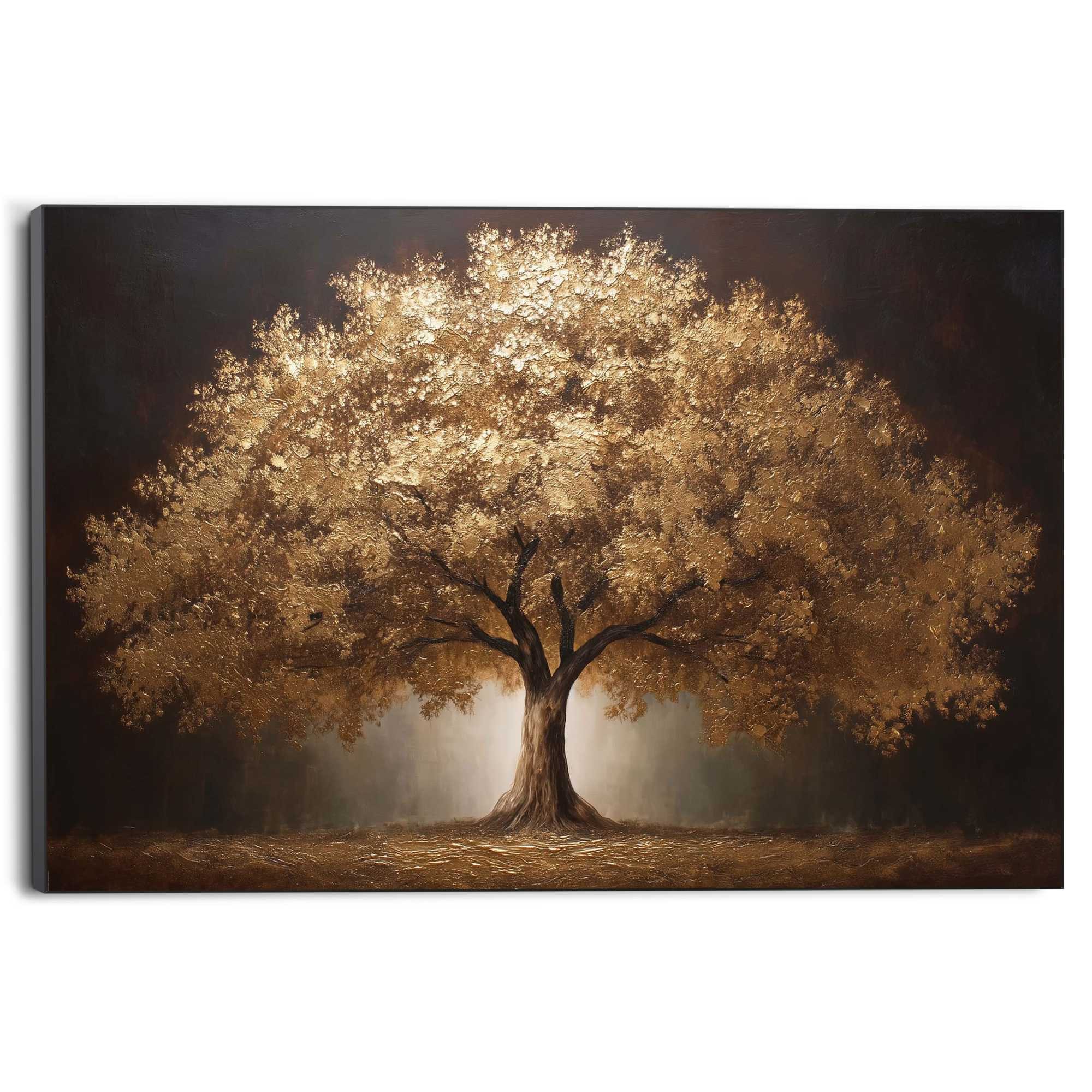 Reinders! XXL-Wandbild Der goldene Baum, Bäume (1 St), Wohnzimmer - Gold - MDF - Wald - 140x100 cm – Bild 2 von 4