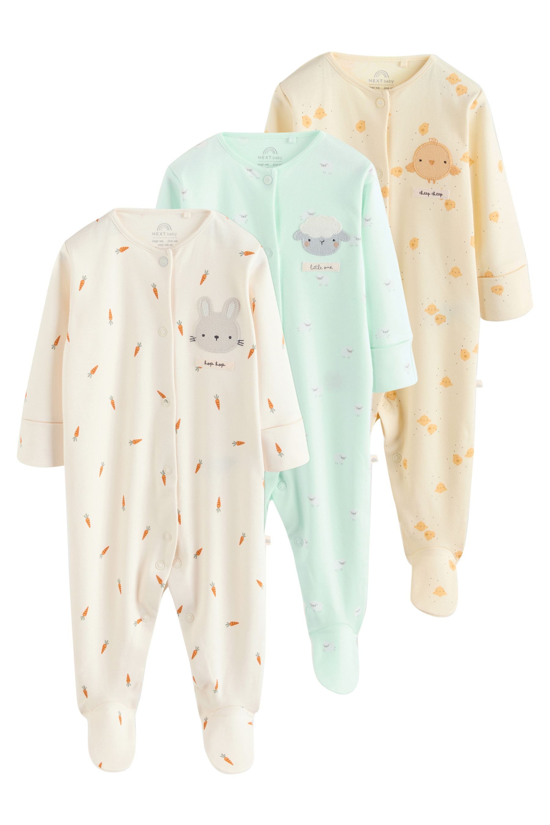 Schlafoverall Schlafanzüge für Babys, 3er-Pack