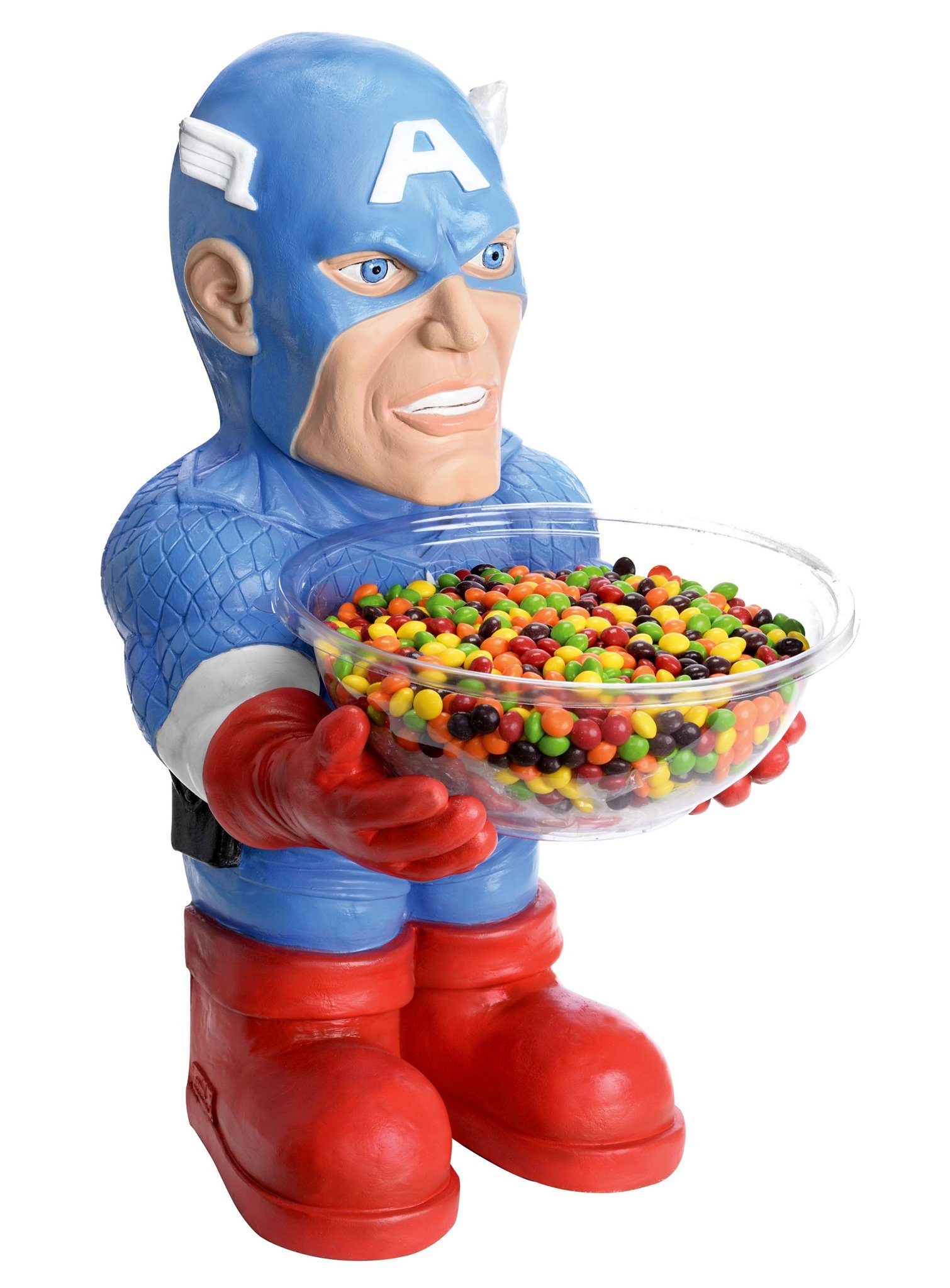 Rubie´s Einweggeschirr-Set Captain America Süßigkeiten-Halter, America Nutzwert Dekofigur mit Kunststoff, Captain