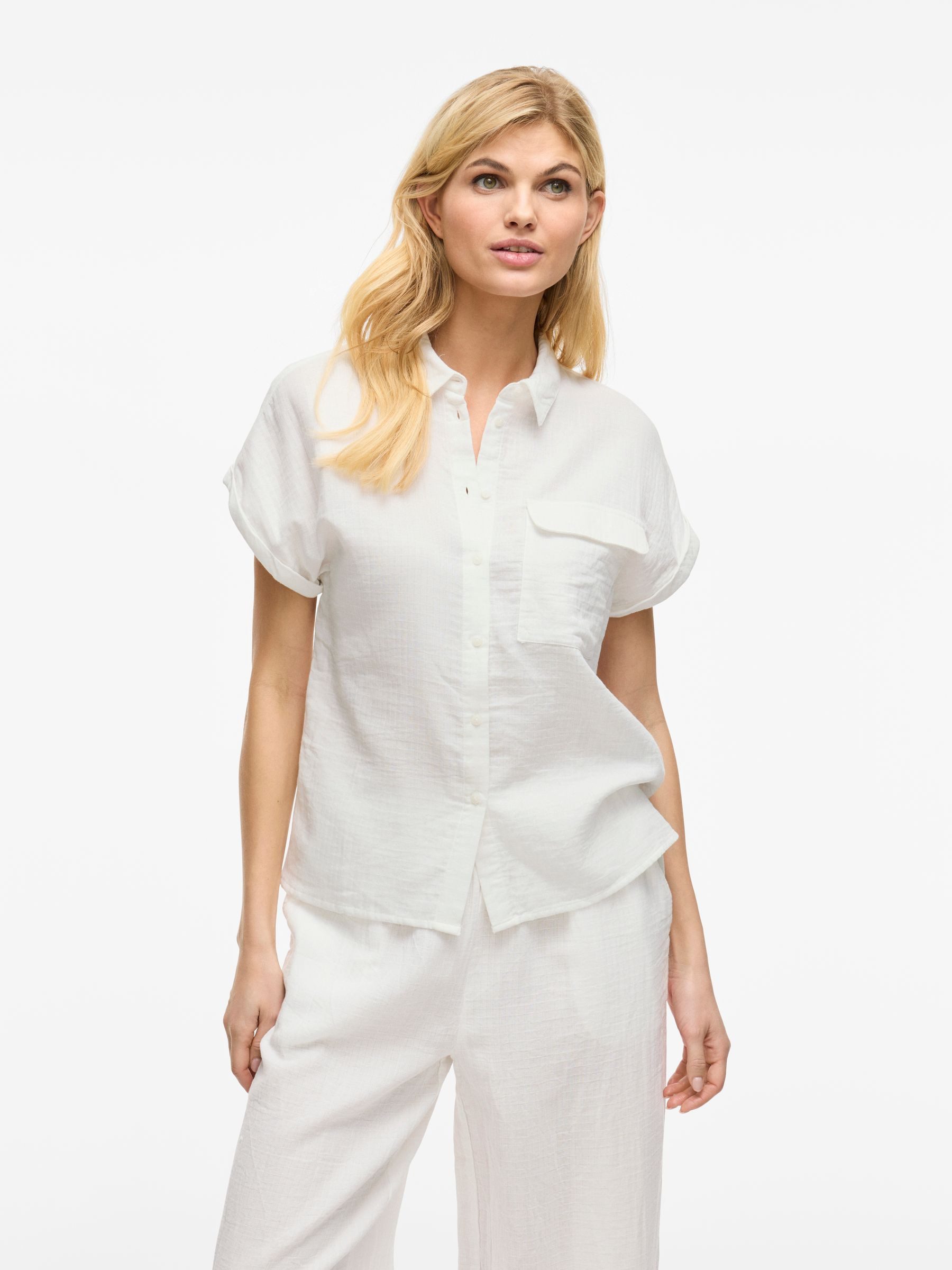 Vila Blusenshirt Kurzarm Shirt Design mit günstig online kaufen
