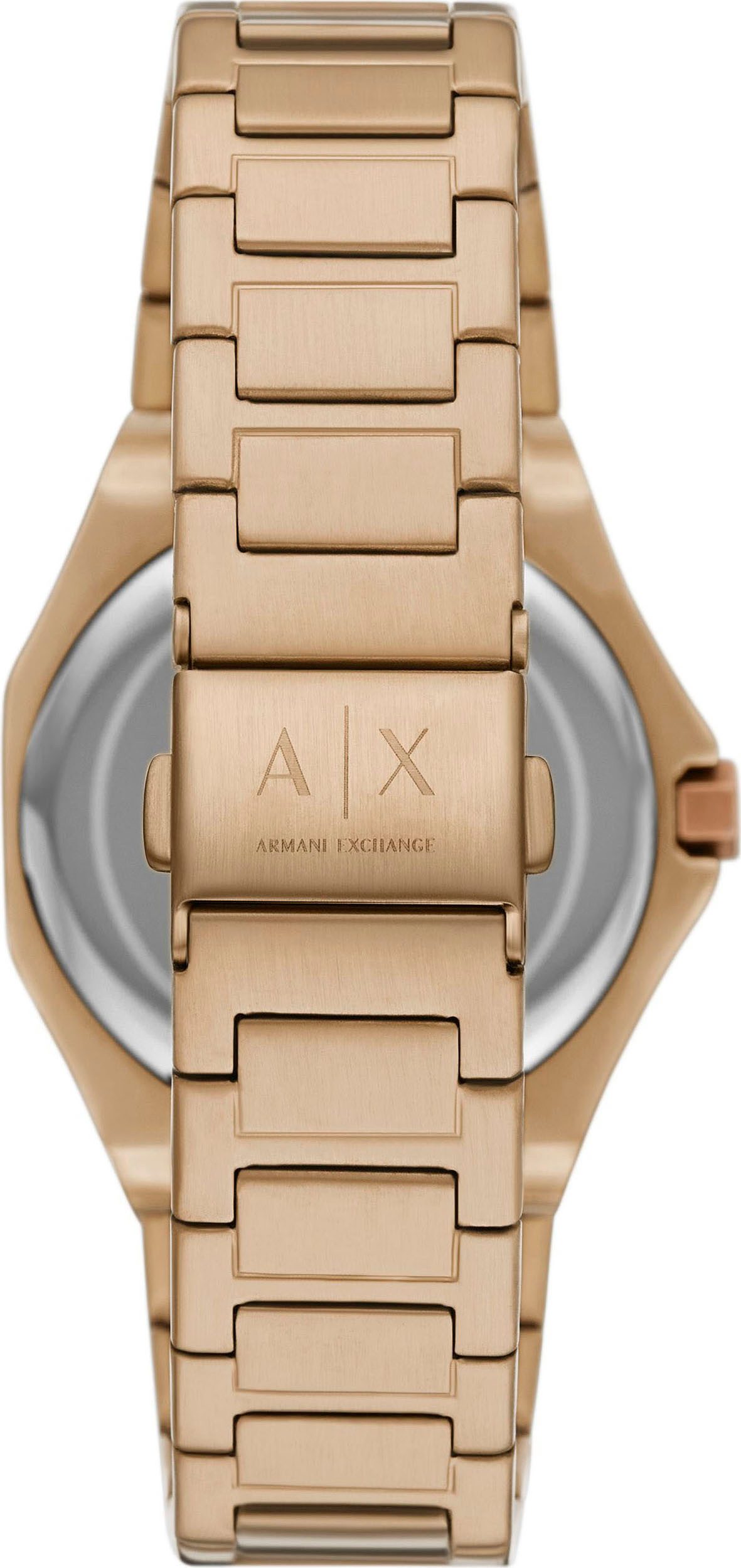ARMANI EXCHANGE Quarzuhr AX4616, Armbanduhr, Damenuhr, Edelstahlarmband, analog, Glassteine