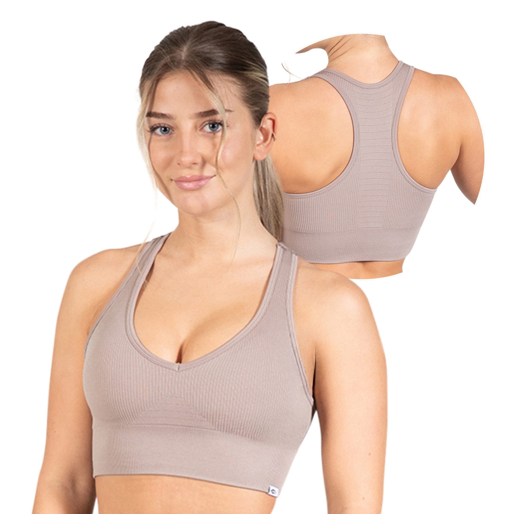 Smilodox Sport-BH Amaze Pro, Seamless Sport Bra Gerippter Stoff Fitness Yog günstig online kaufen