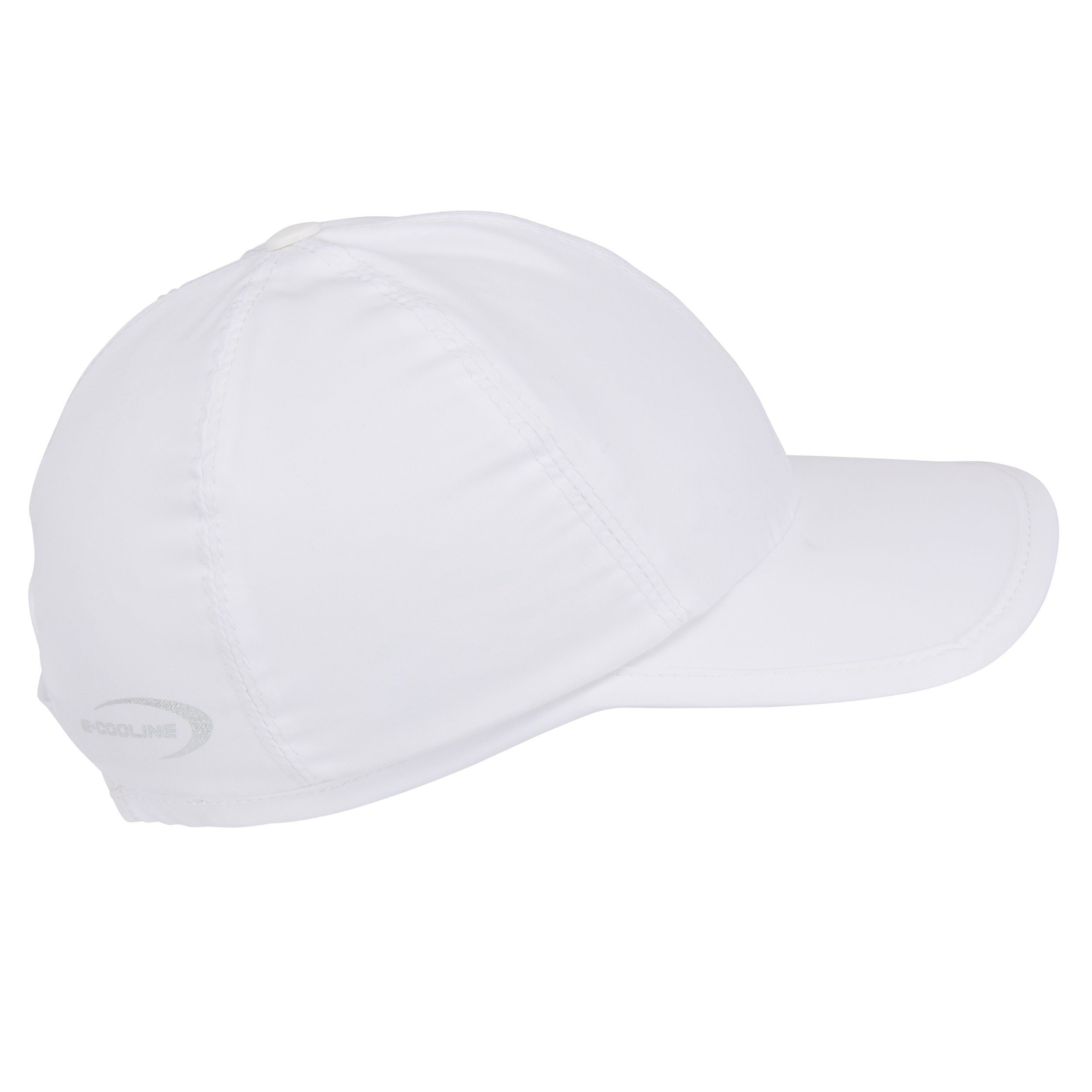 mit Wasser E.COOLINE Mütze Kühlung Weiß - Anziehen durch Aktivierung aktiv zum Cap kühlende Baseball Klimaanlage -