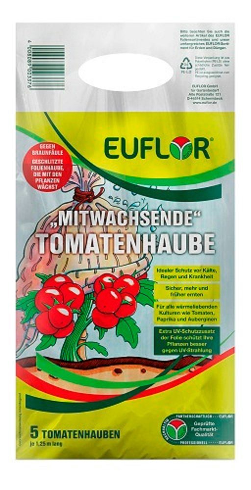 Bio-Erde Euflor Tomatenhaube mitwachsend 5 Stück UV-stabil