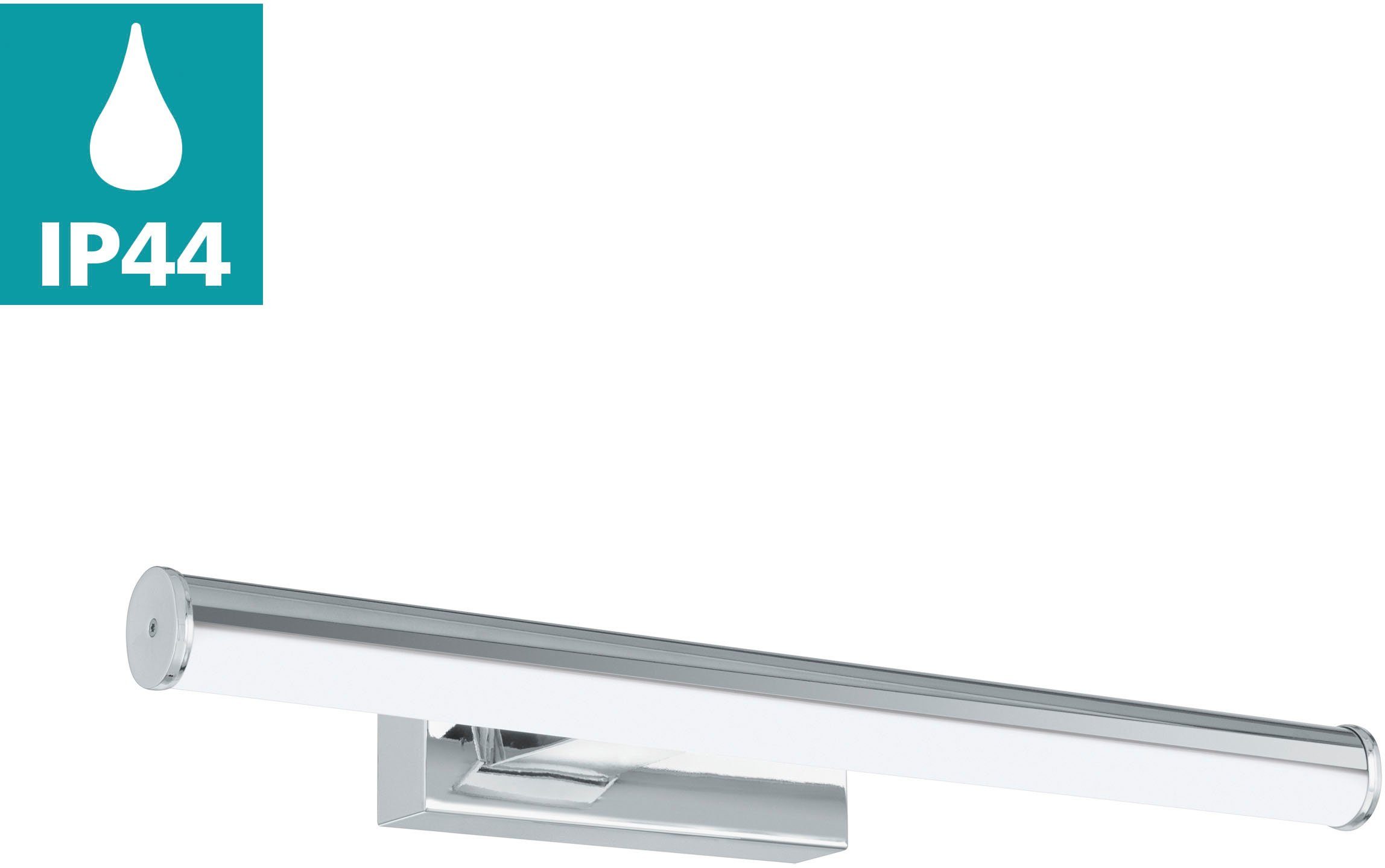 EGLO Wandleuchte VADUMI, LED fest integriert, Neutralweiß, Feuchtraumleuchte, Badezimmer, Kunststoff, klassisch