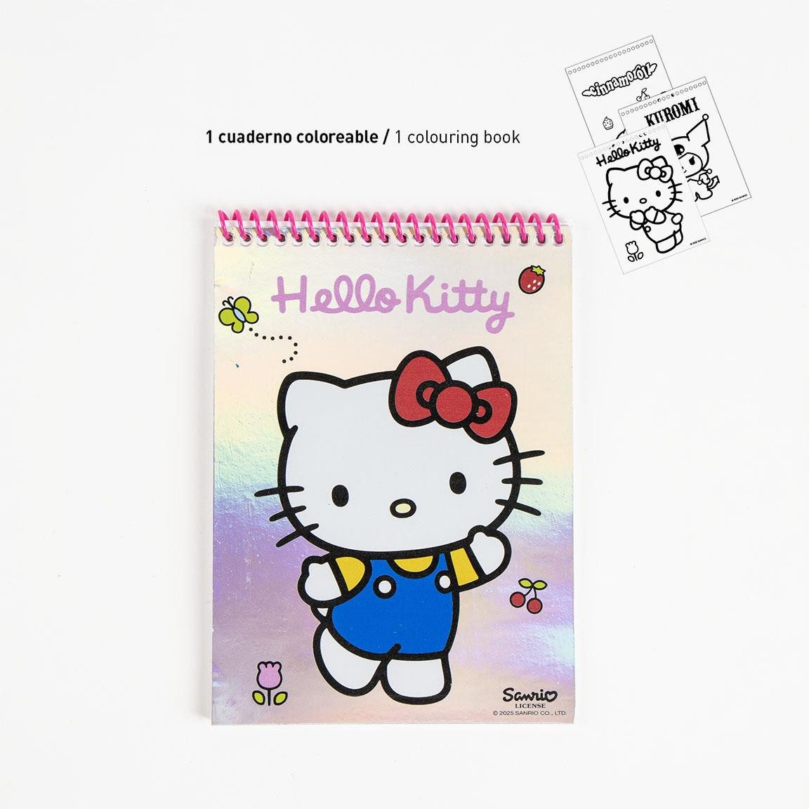 Cerda Farbkasten Hello Kitty Coloring Set – Kreativset für Kinder mit Stiften