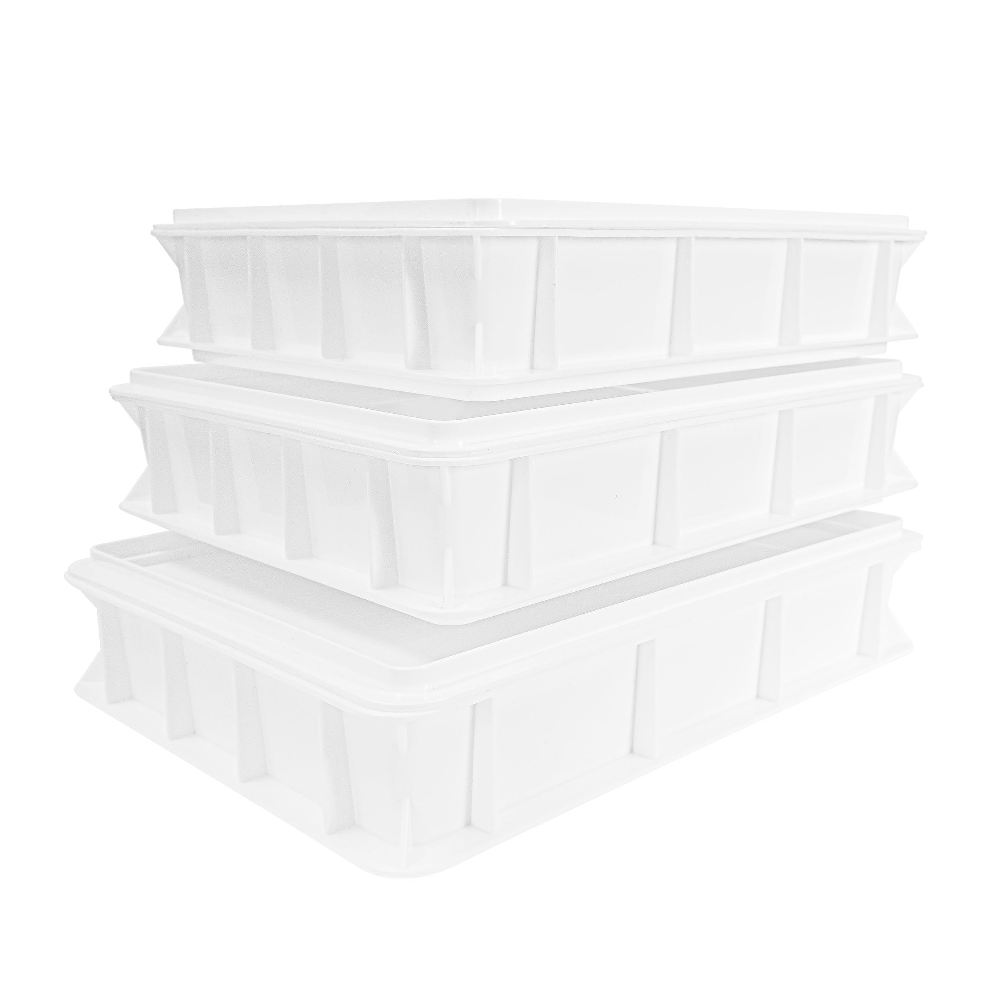 Pizza Lover Aufbewahrungsbox Pizzaballenbox mit Deckel in weiß, 30x40x7,5 c günstig online kaufen
