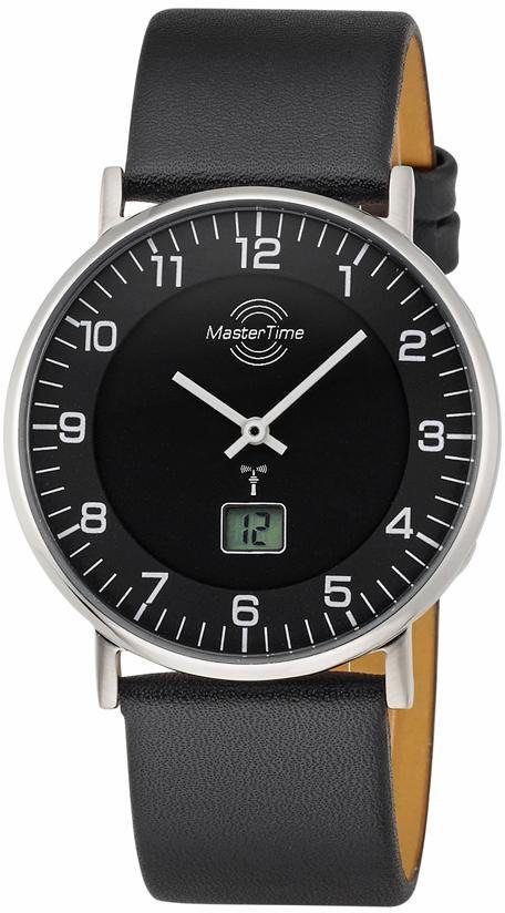 MASTER TIME Funkuhr Basic MTGS-10560-22L, Armbanduhr, Quarzuhr, Herrenuhr, Datum, Langzeitbatterie
