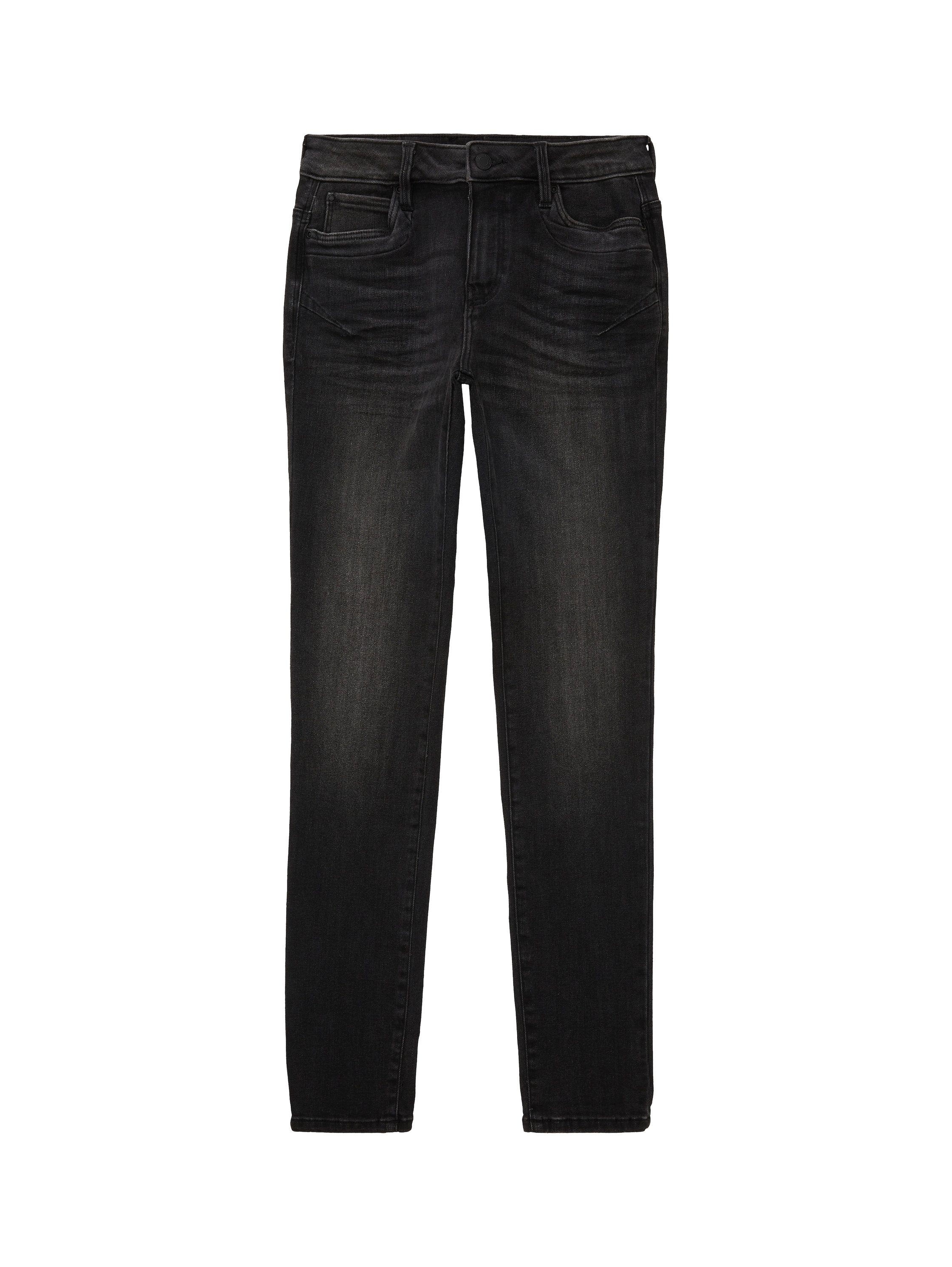 TOM TAILOR Tapered-fit-Jeans black stone