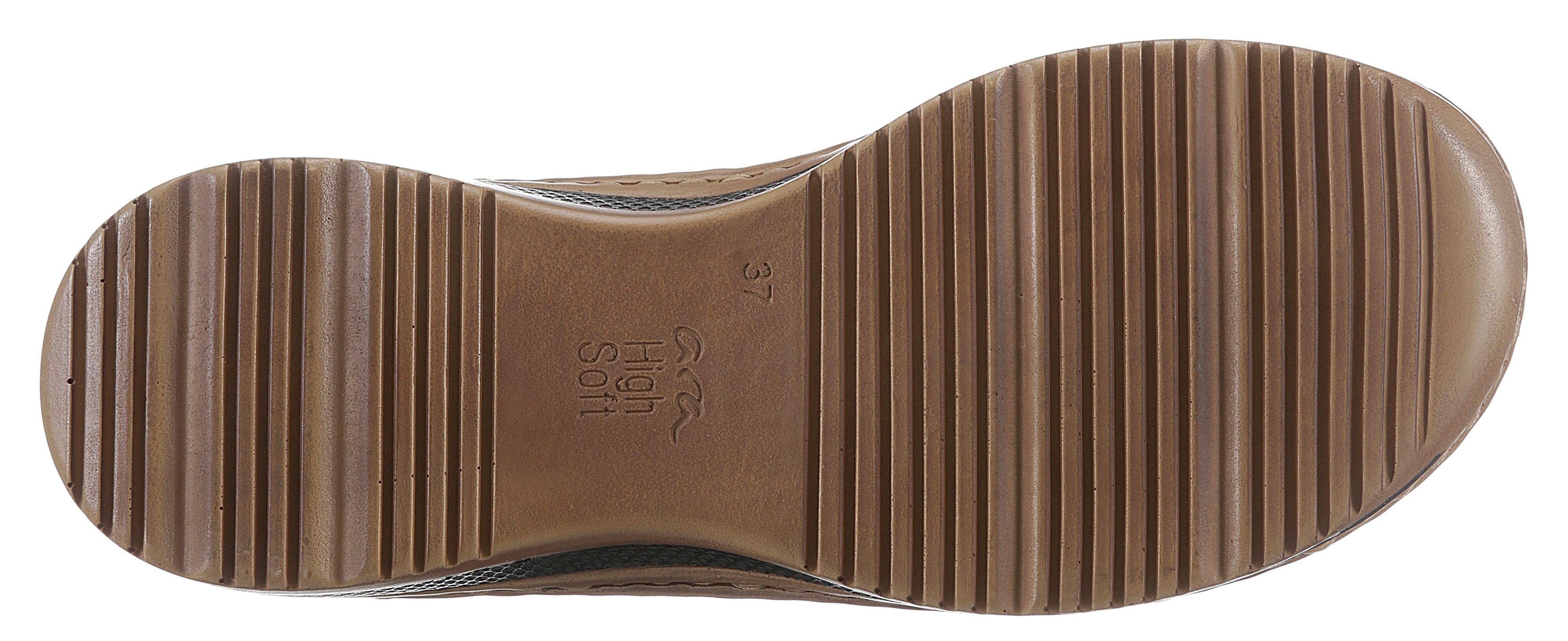 Ara HAWAII Pantolette, Keilabsatz, Sommerschuh, Schlupfschuh mit Schmuckelement