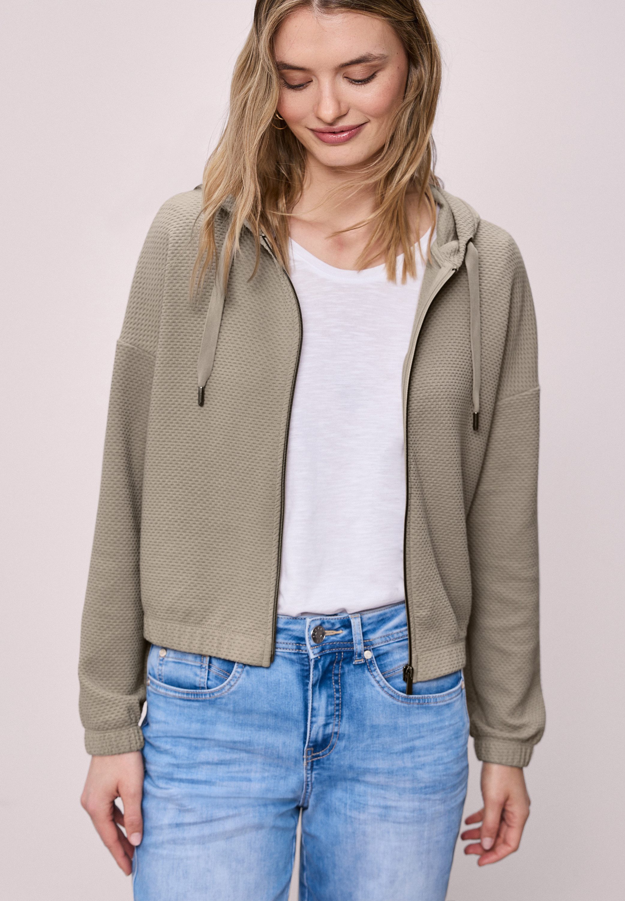 STREET ONE Sweatjacke mit Kapuze