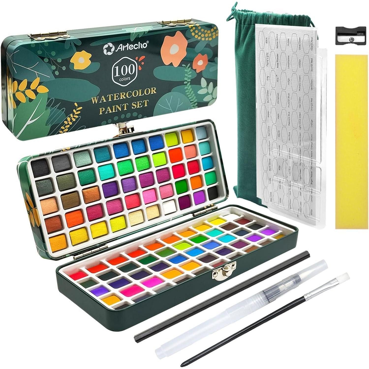 LuxusKollektion Aquarellstifte Aquarellfarben Set