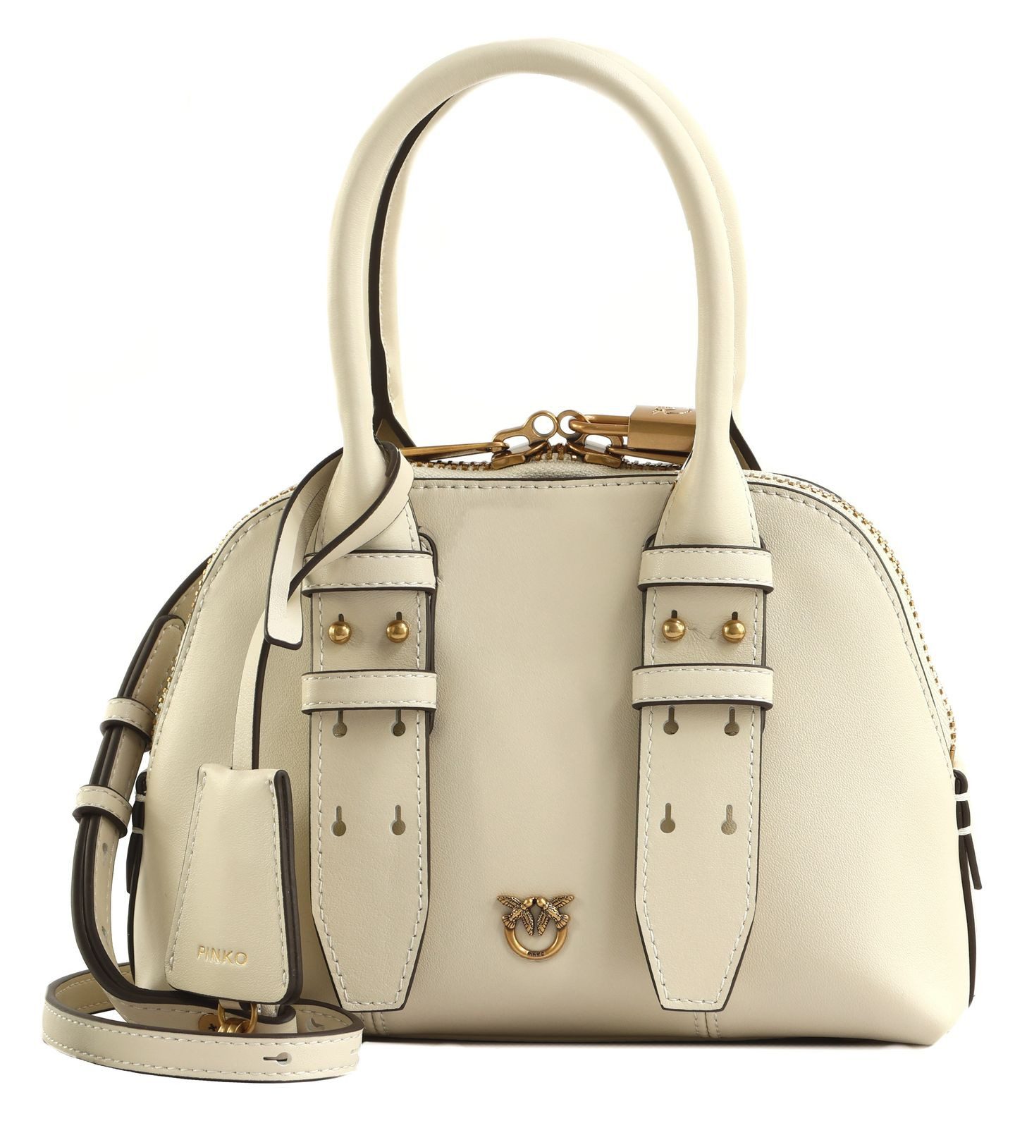 PINKO Handtasche Bowling Bag Zip Mini Vitello