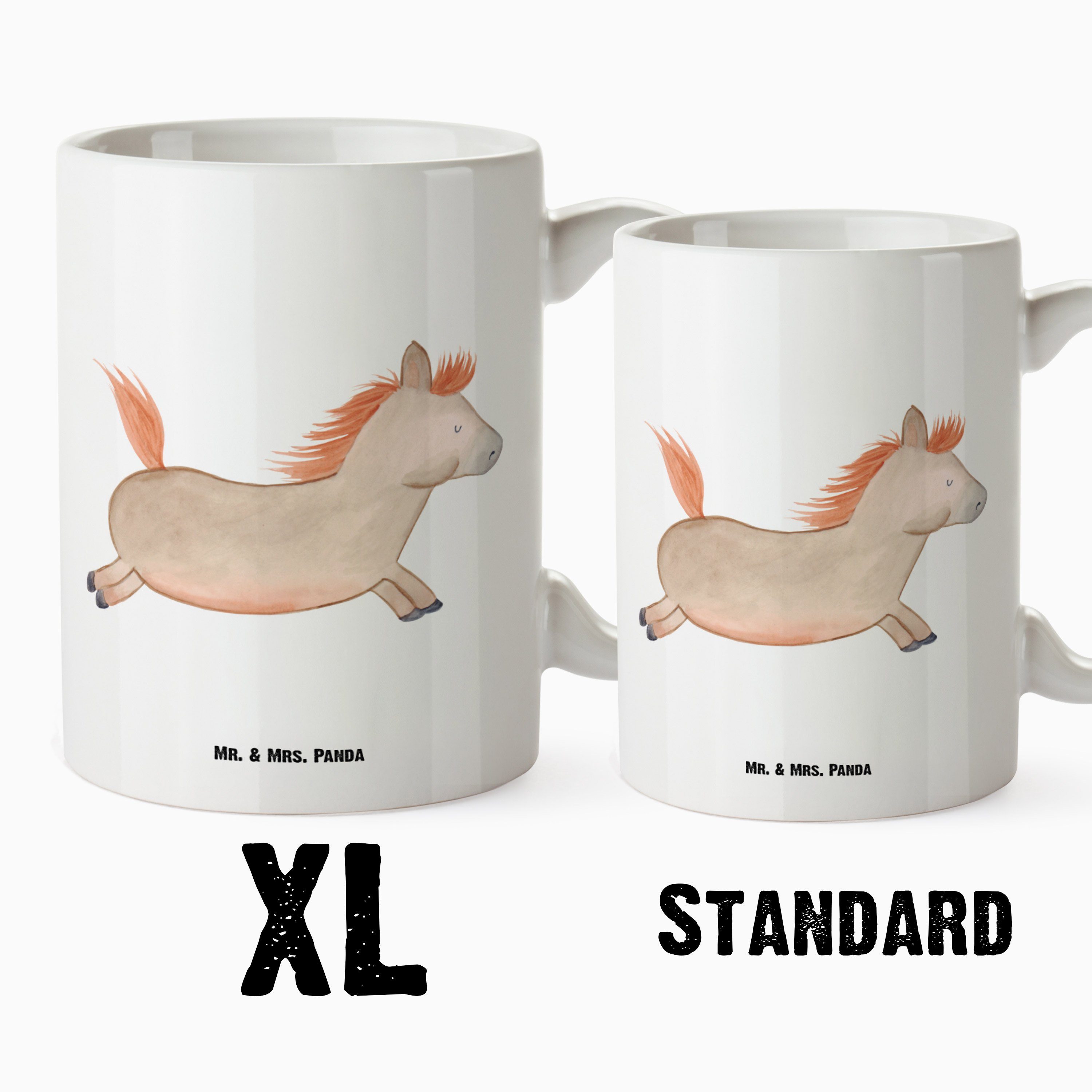 Landwirtin, Tasse - Keramik Mr. Pferd Pferdestall, & - Panda XL Weiß r, Tasse springt Geschenk, Mrs. Landwirt,