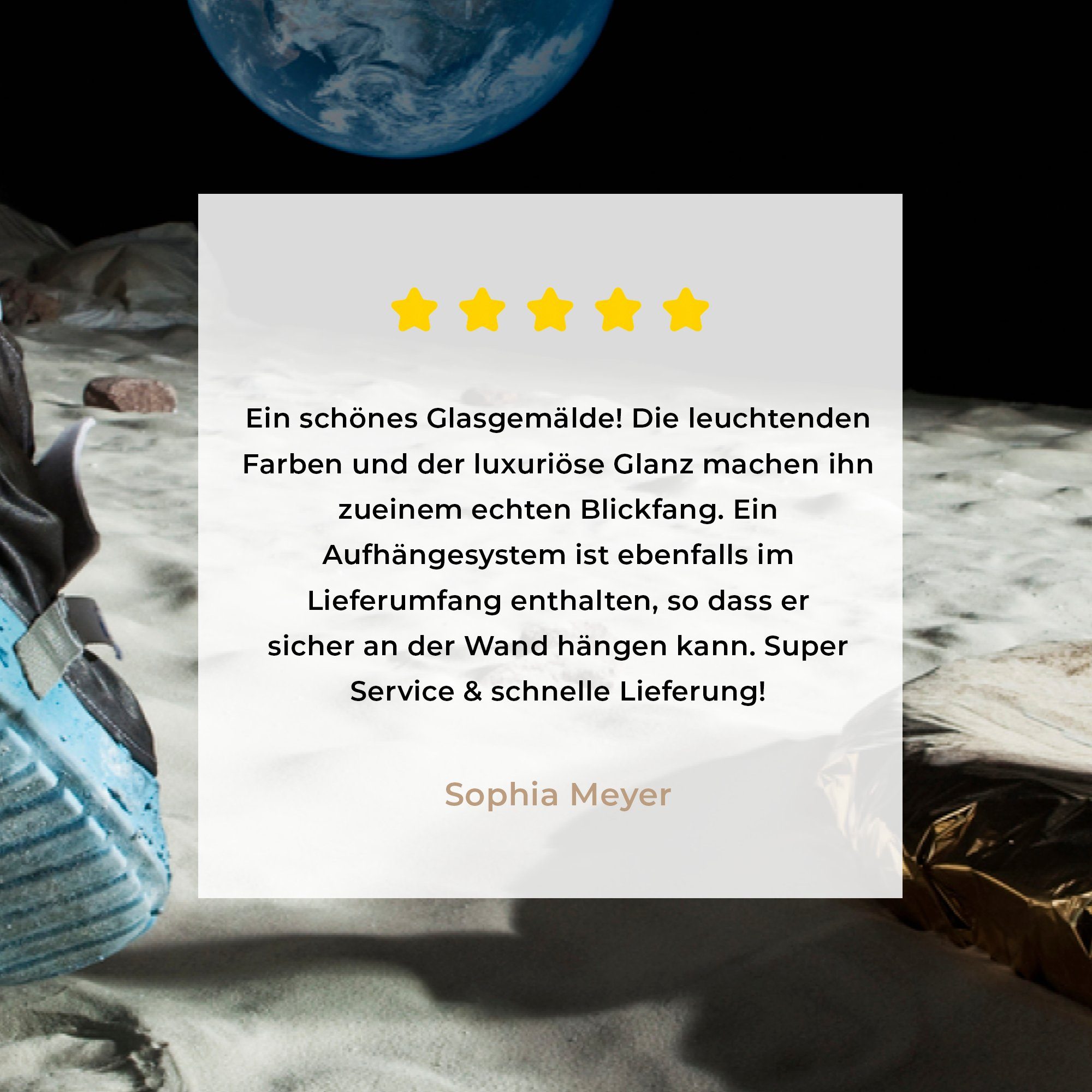 - & Weltraum MuchoWow - Acrylglasbilder St), Acrylglasbild Astronaut, Wohnzimmer Schlafzimmer Mond (1