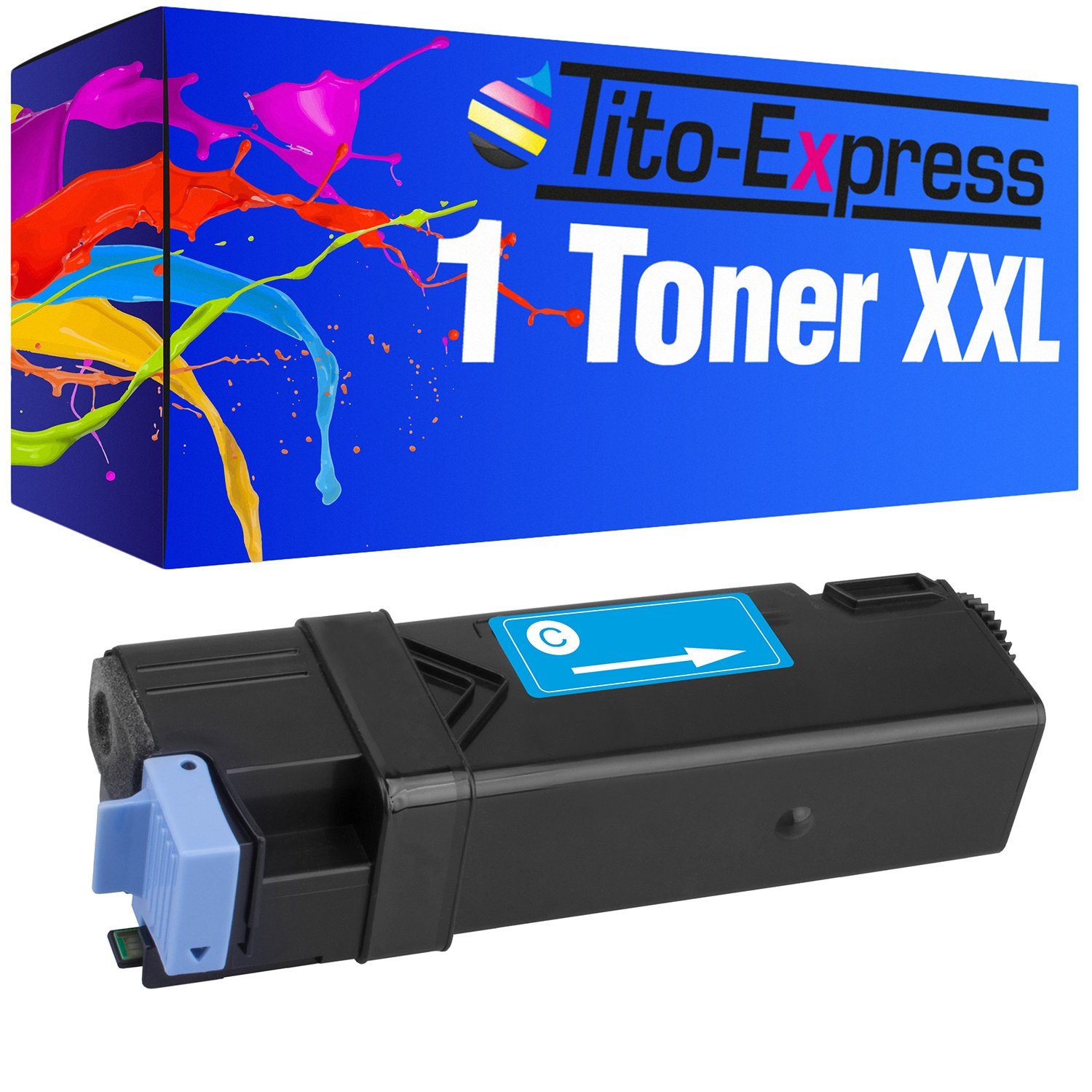 Tito-Express Tonerpatrone Xerox-6125 N 6125 für 6125N 6125 Series ersetzt Cyan, Phaser Xerox6125 6125 Xerox 6125V