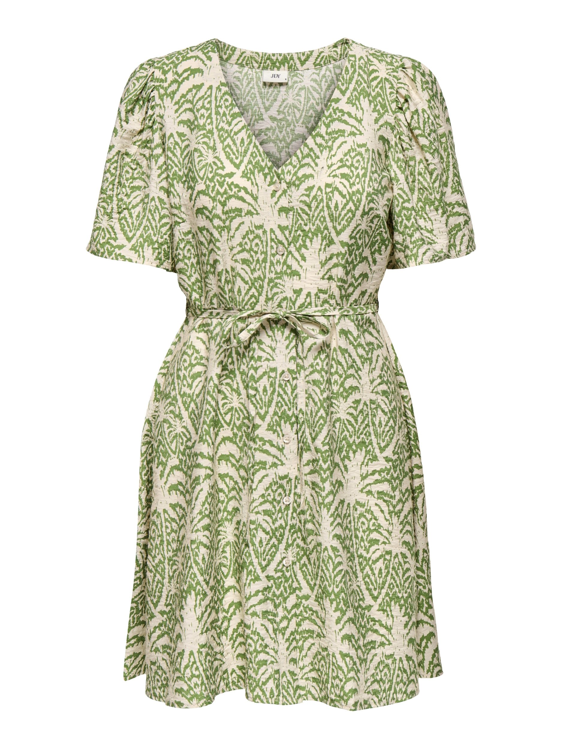 pieces Minikleid - sommerliches Minikleid mit Allover Muster