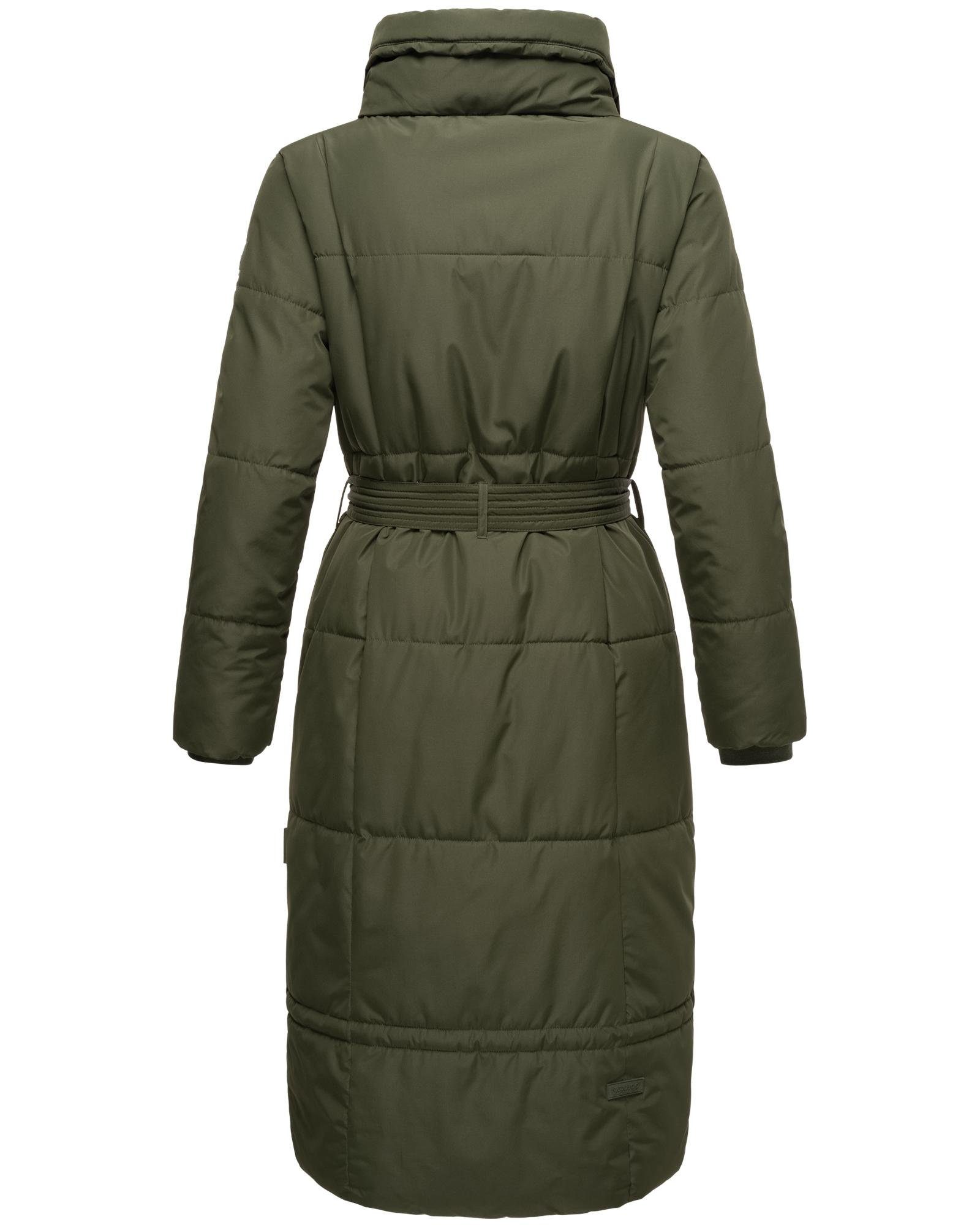 Navahoo Steppmantel Mirenaa Stylischer Damen Wintermantel mit Gürtel – Bild 3 von 5