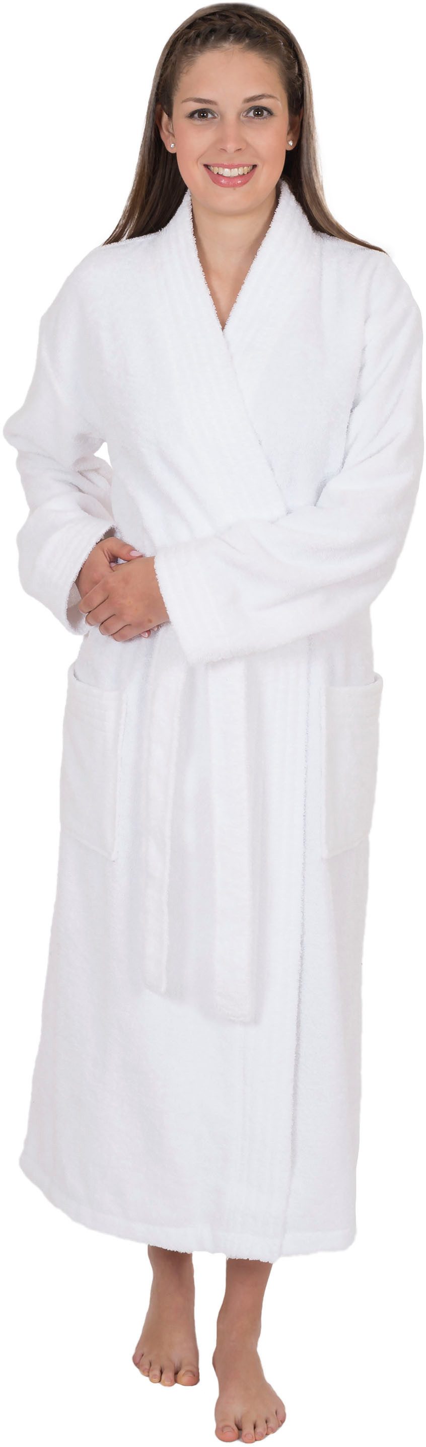 Wewo fashion Unisex-Bademantel 3002, Langform, Frottier, günstig online kaufen
