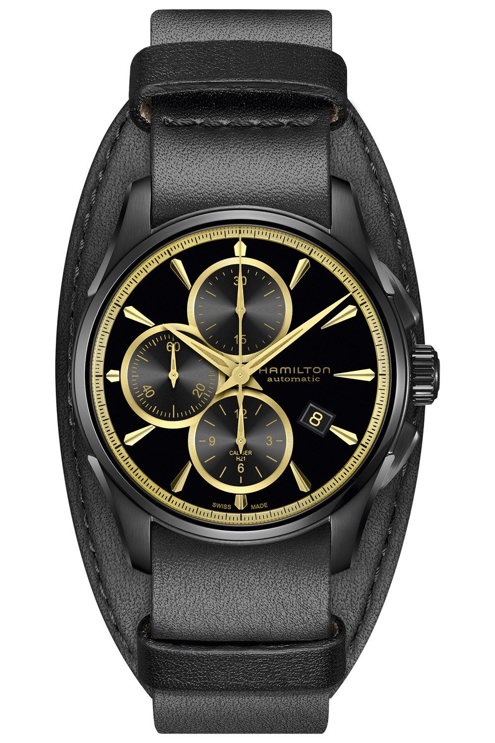 Automatikuhr Jazzmaster Chrono Schwarz/Goldfarben
