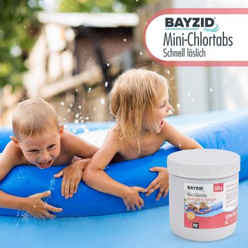 BAYZID Chlorgranulat 500 g BAYZID® Mini - Chlortabs 2,7 g für kleine Pools