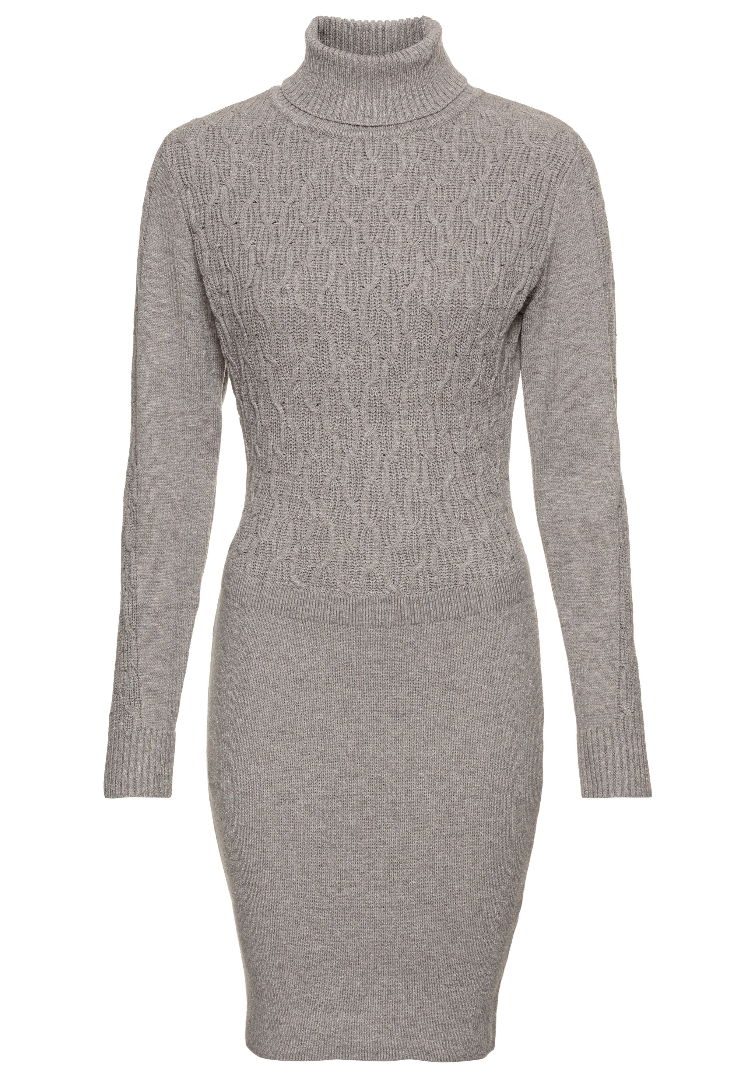 Laura Scott Strickkleid mit Rollkragen